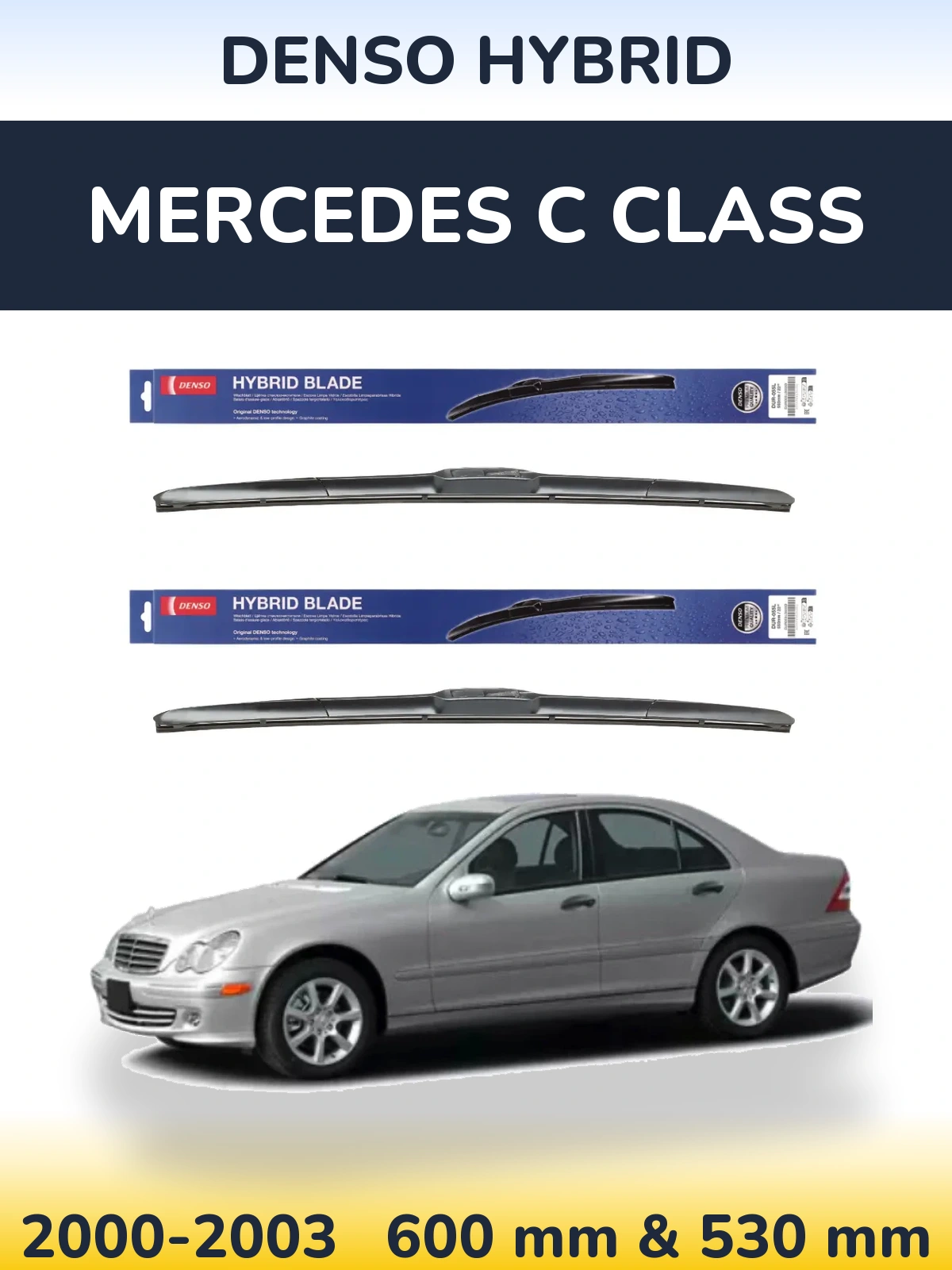 Ștergătoare Denso Hybrid pentru Mercedes C Class