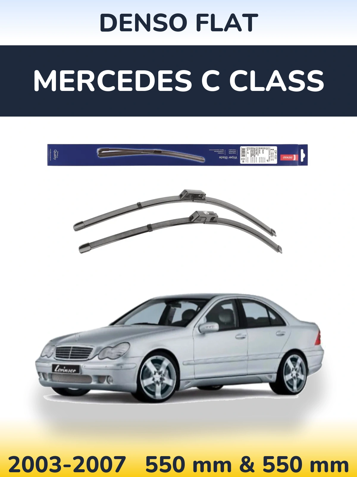 Ștergătoare Denso Flat pentru Mercedes C Class