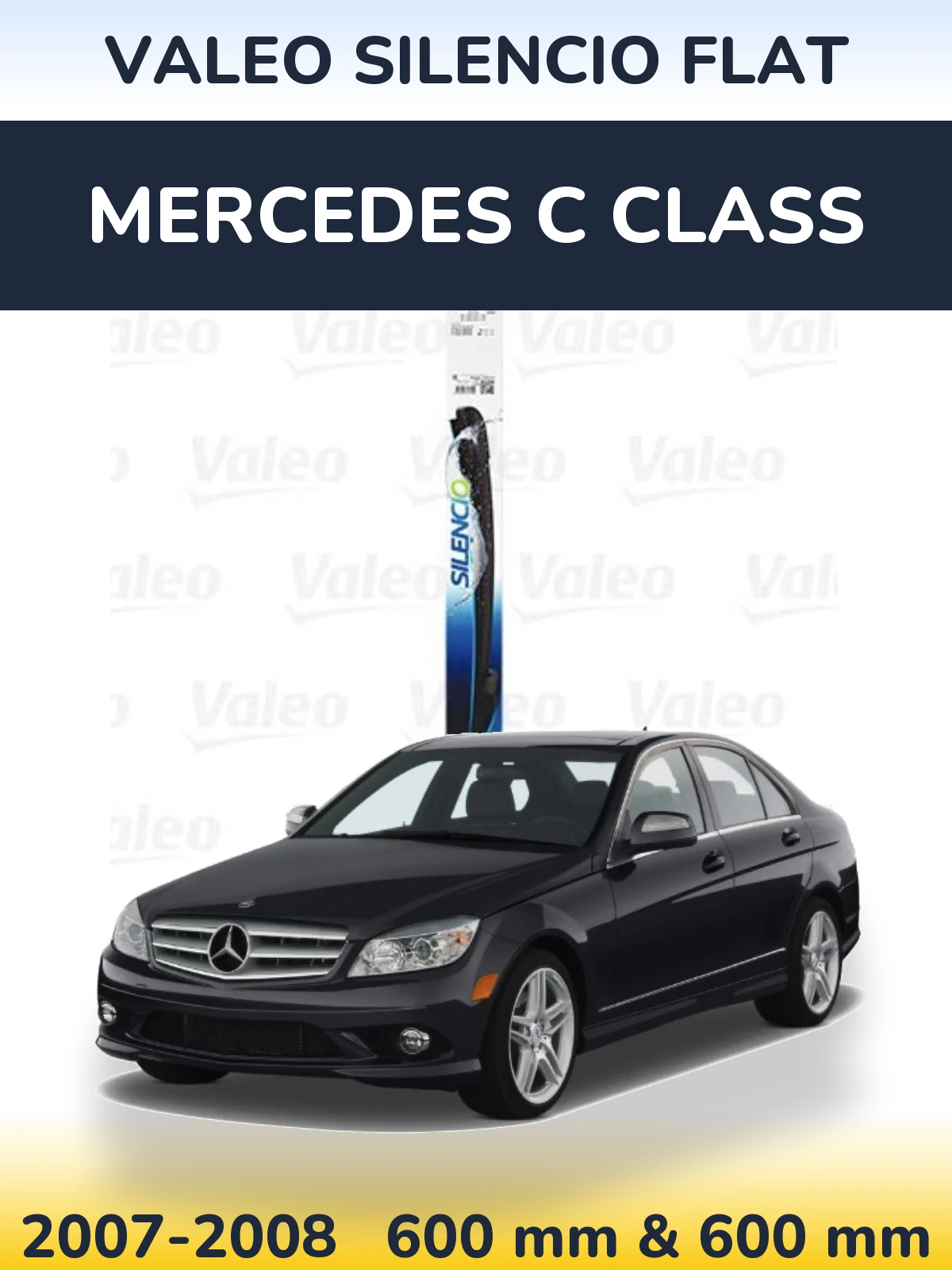 Ștergătoare Valeo Silencio Flat pentru Mercedes C Class