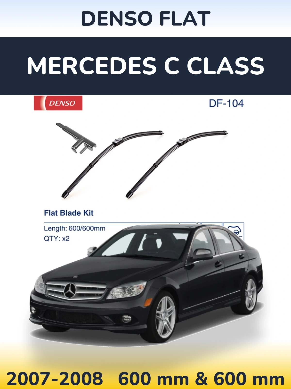Ștergătoare Denso Flat pentru Mercedes C Class