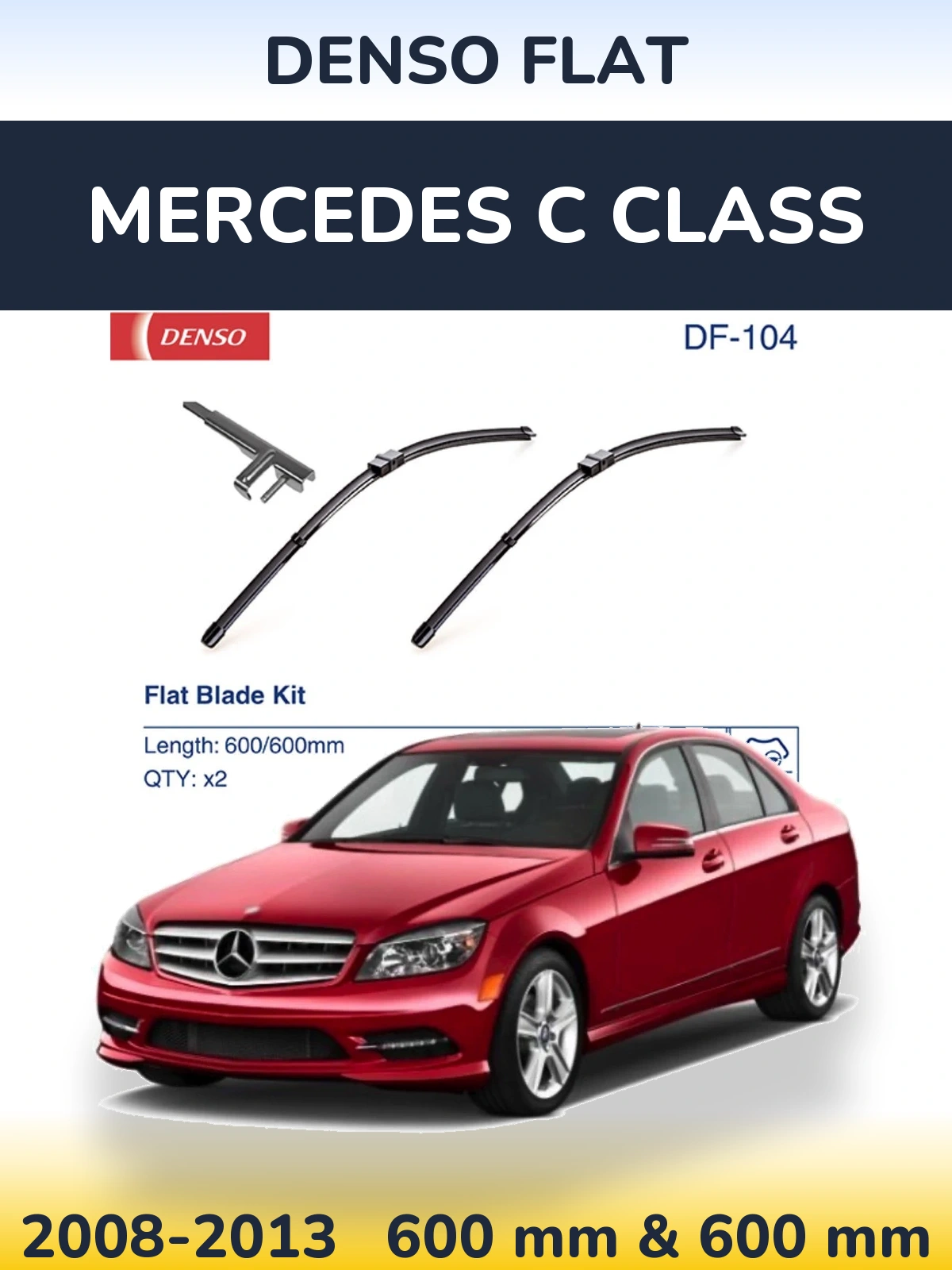 Ștergătoare Denso Flat pentru Mercedes C Class