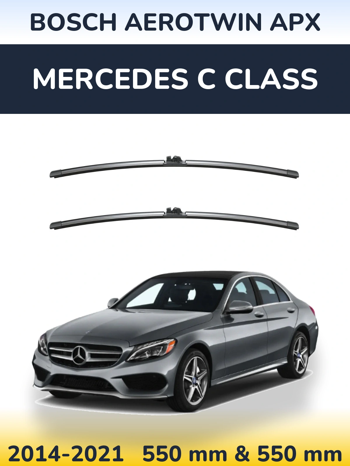Ștergătoare BOSCH AeroTwin APX pentru Mercedes C Class