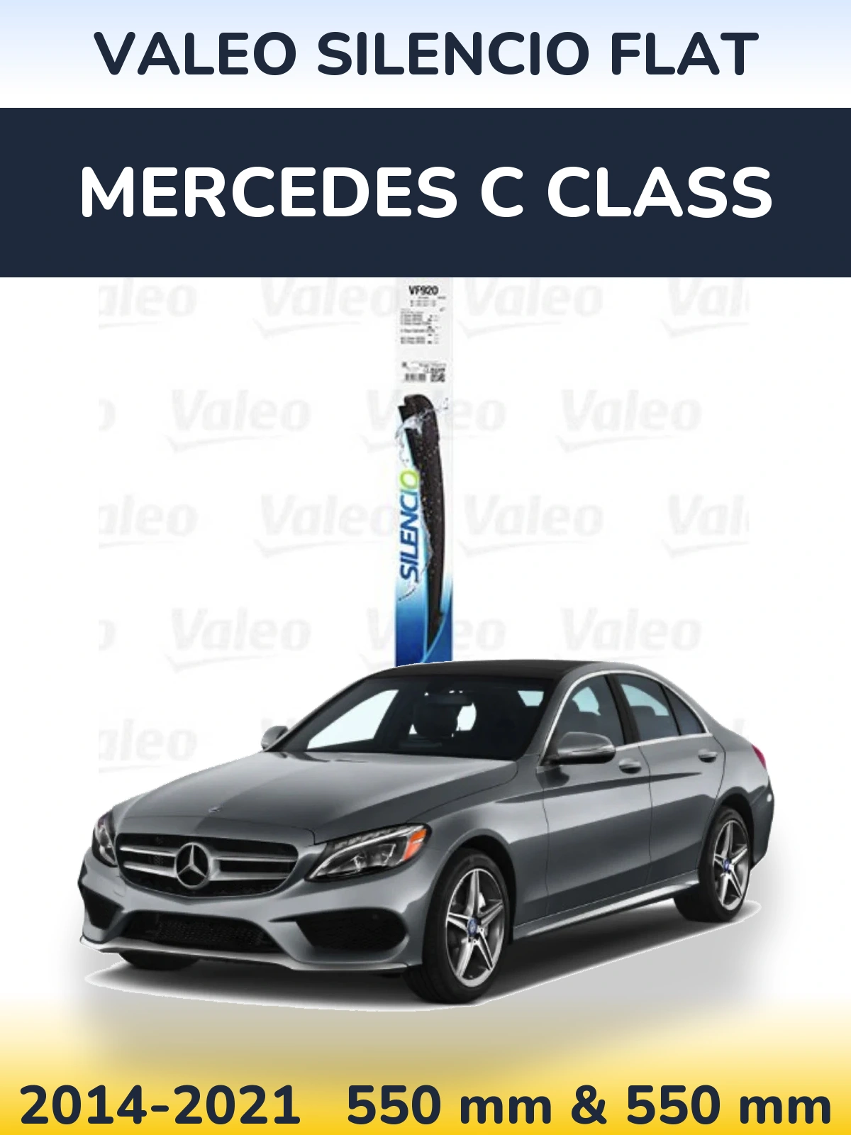 Ștergătoare Valeo Silencio Flat pentru Mercedes C Class