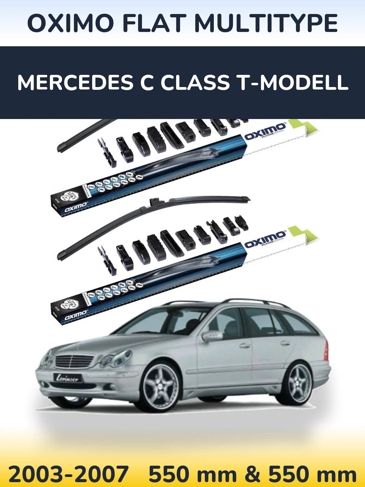 Ștergătoare Oximo Flat MultiTipe pentru Mercedes C Class T-Modell