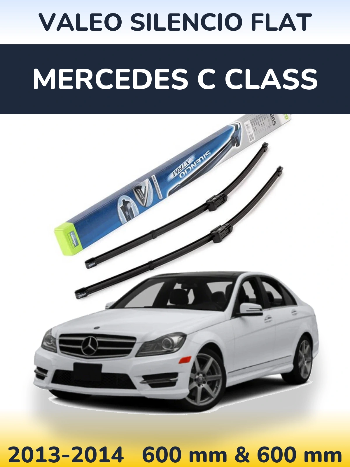 Ștergătoare Valeo Silencio Flat pentru Mercedes C Class