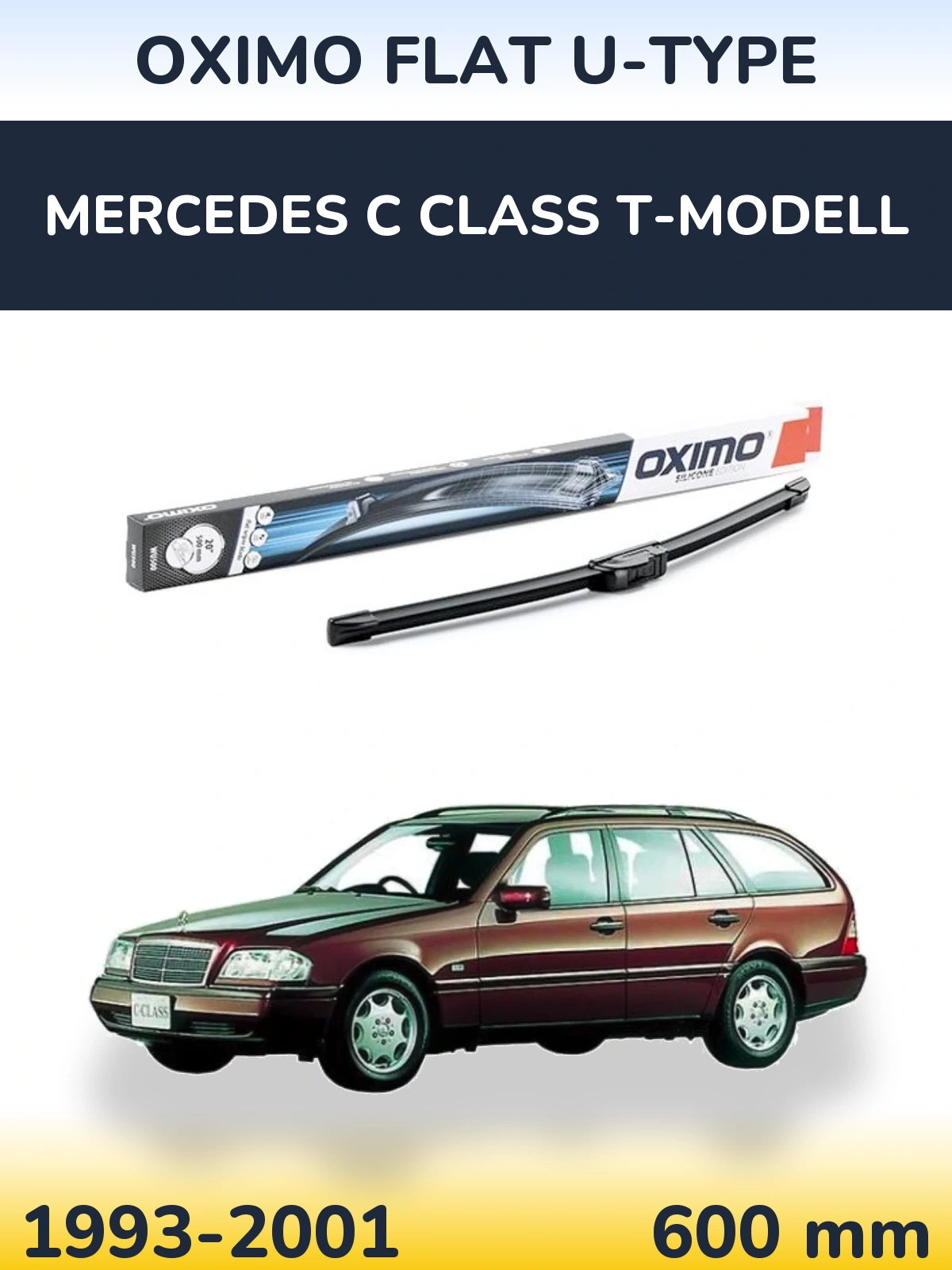 Ștergătoare Oximo Flat U-type pentru Mercedes C Class T-Modell