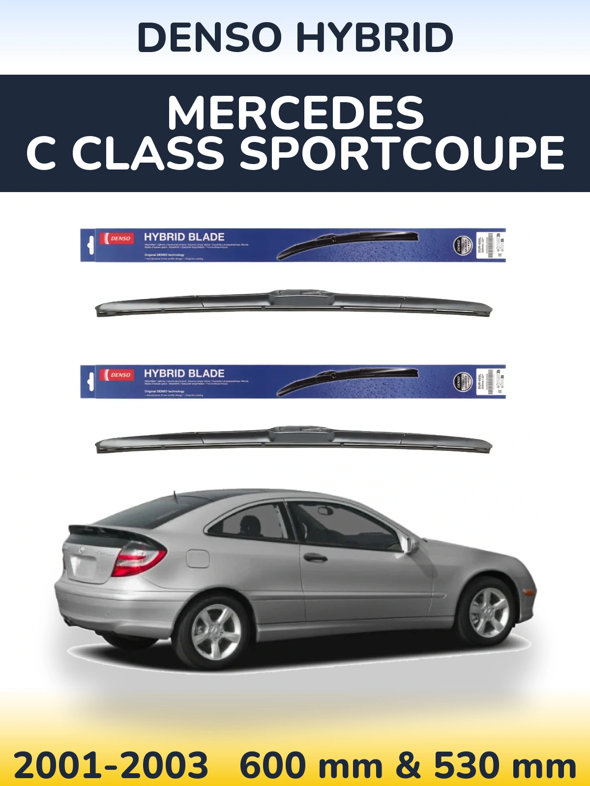 Ștergătoare Denso Hybrid pentru Mercedes C Class Sportcoupe