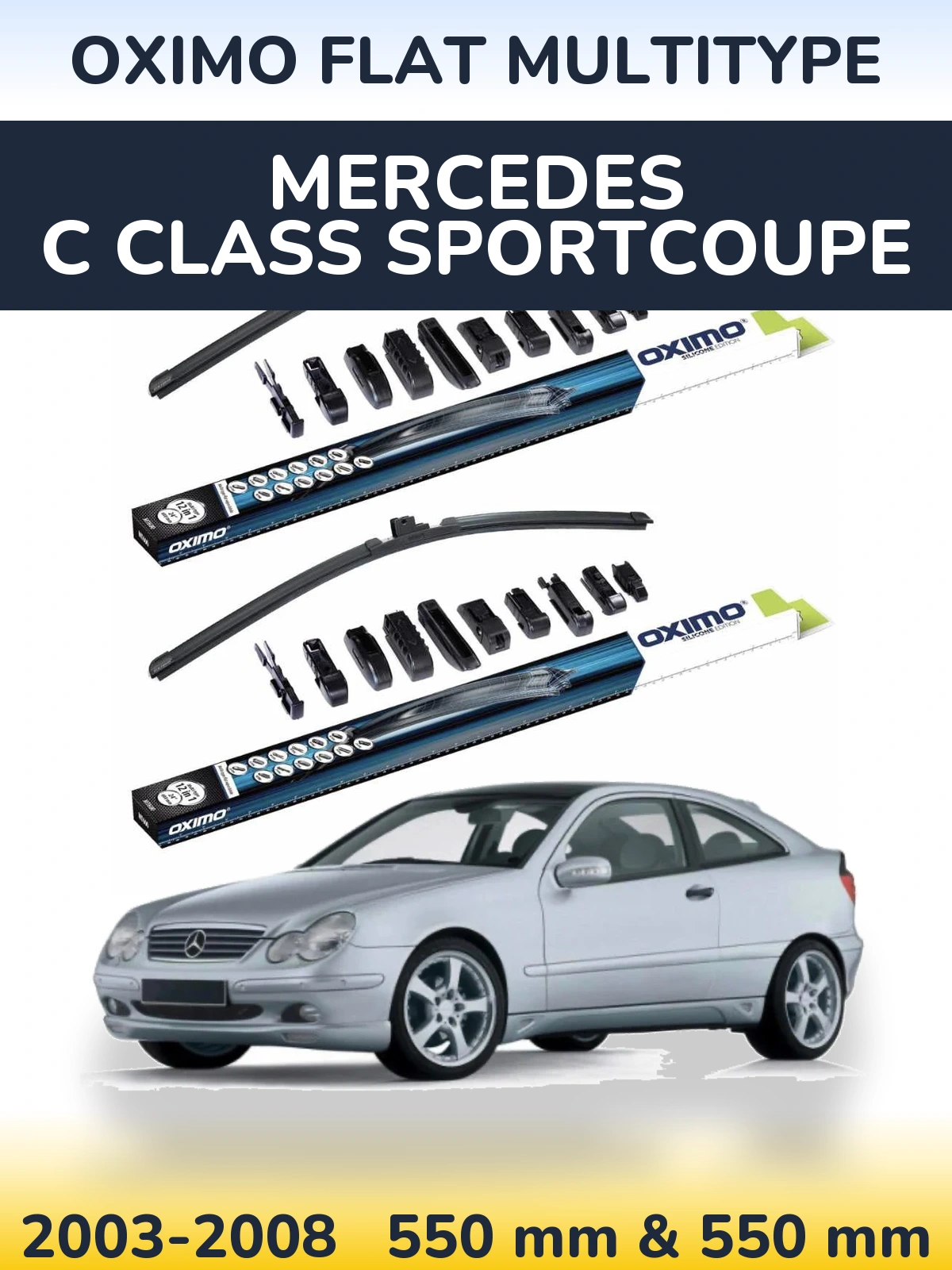 Ștergătoare Oximo Flat MultiTipe pentru Mercedes C Class Sportcoupe