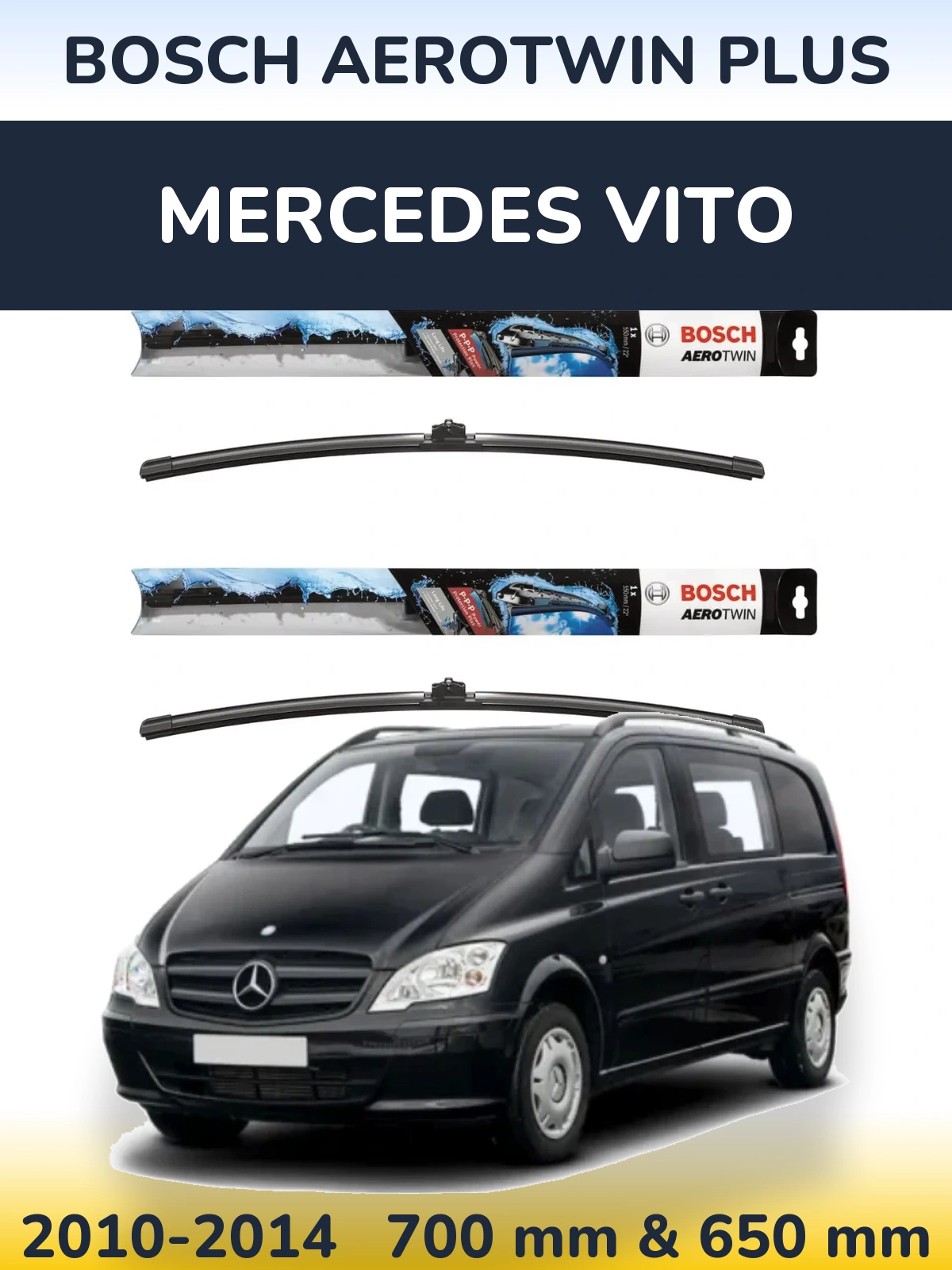 Ștergătoare BOSCH AeroTwin Plus pentru Mercedes Vito