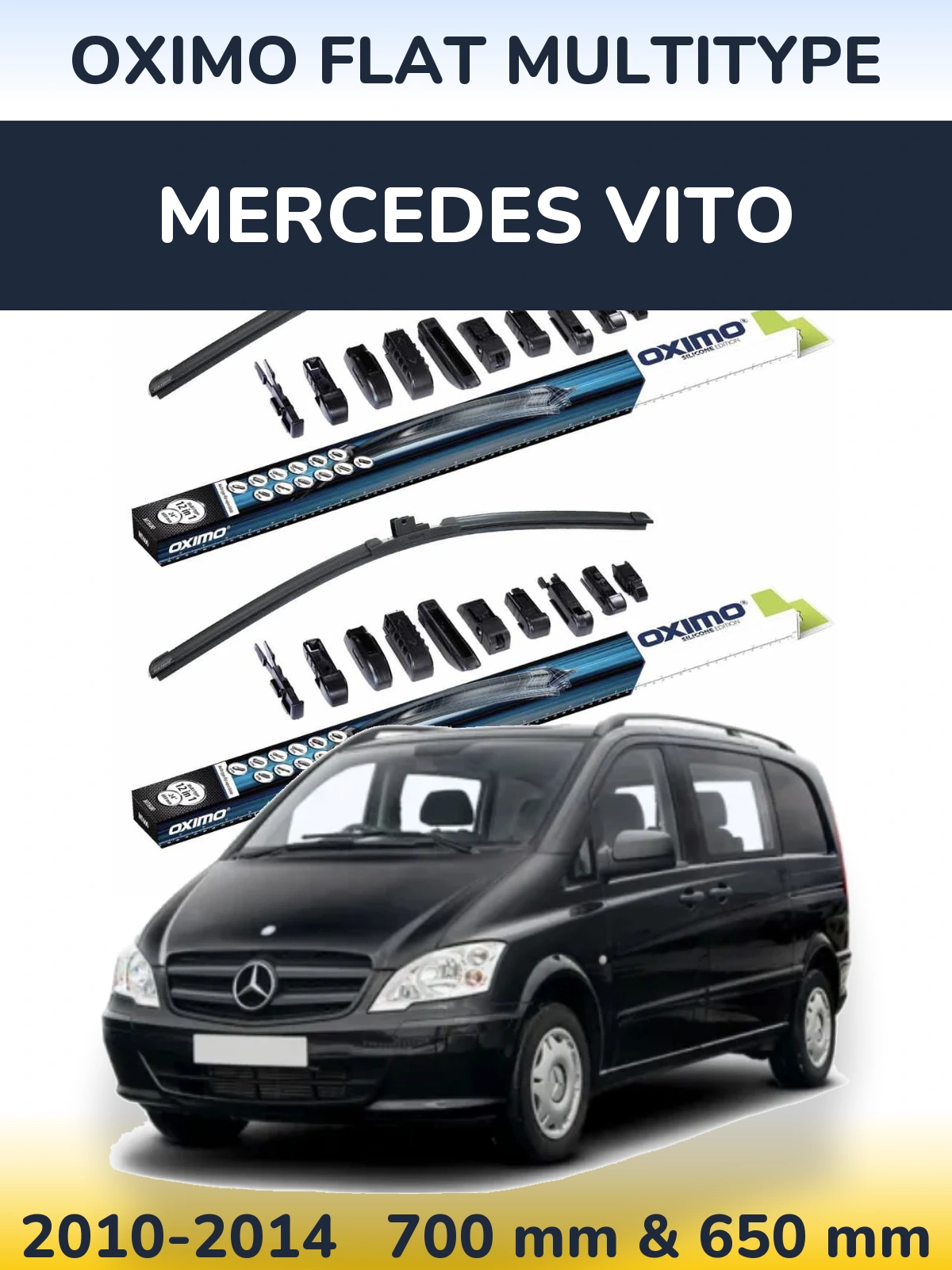 Ștergătoare Oximo Flat MultiTipe pentru Mercedes Vito