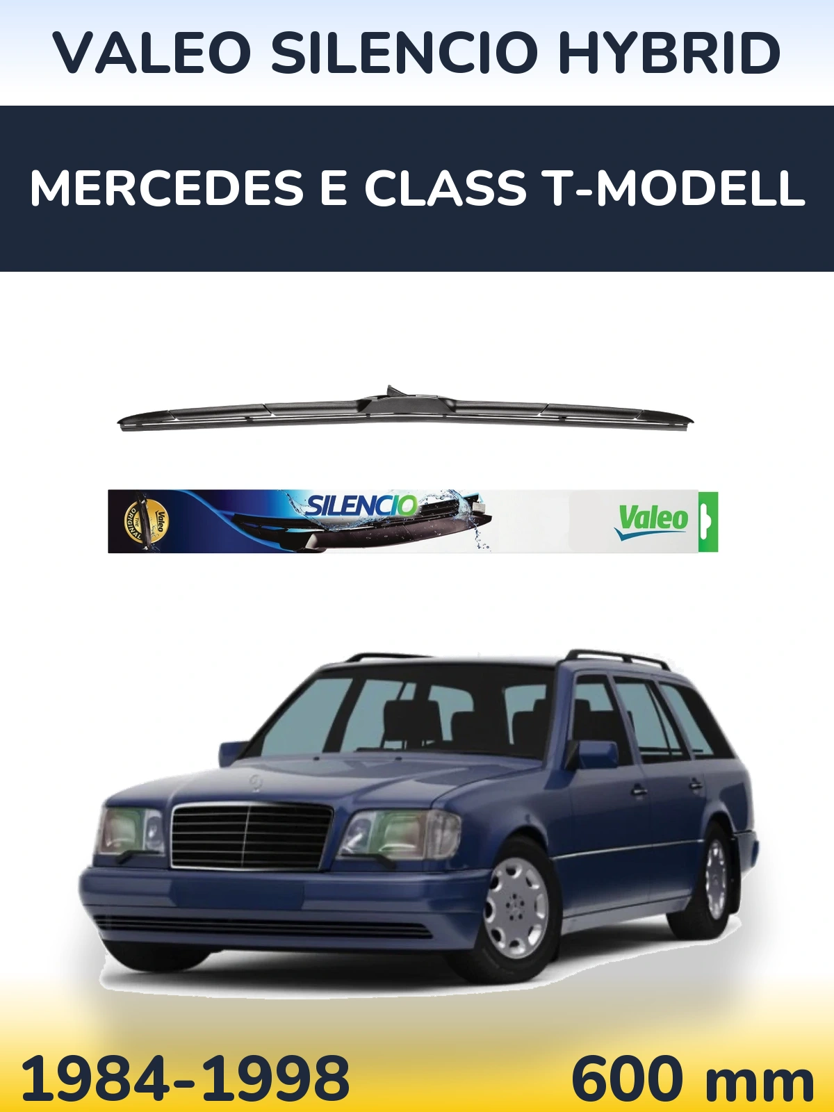 Ștergătoare Valeo Silencio Hybrid pentru Mercedes E Class T-Modell