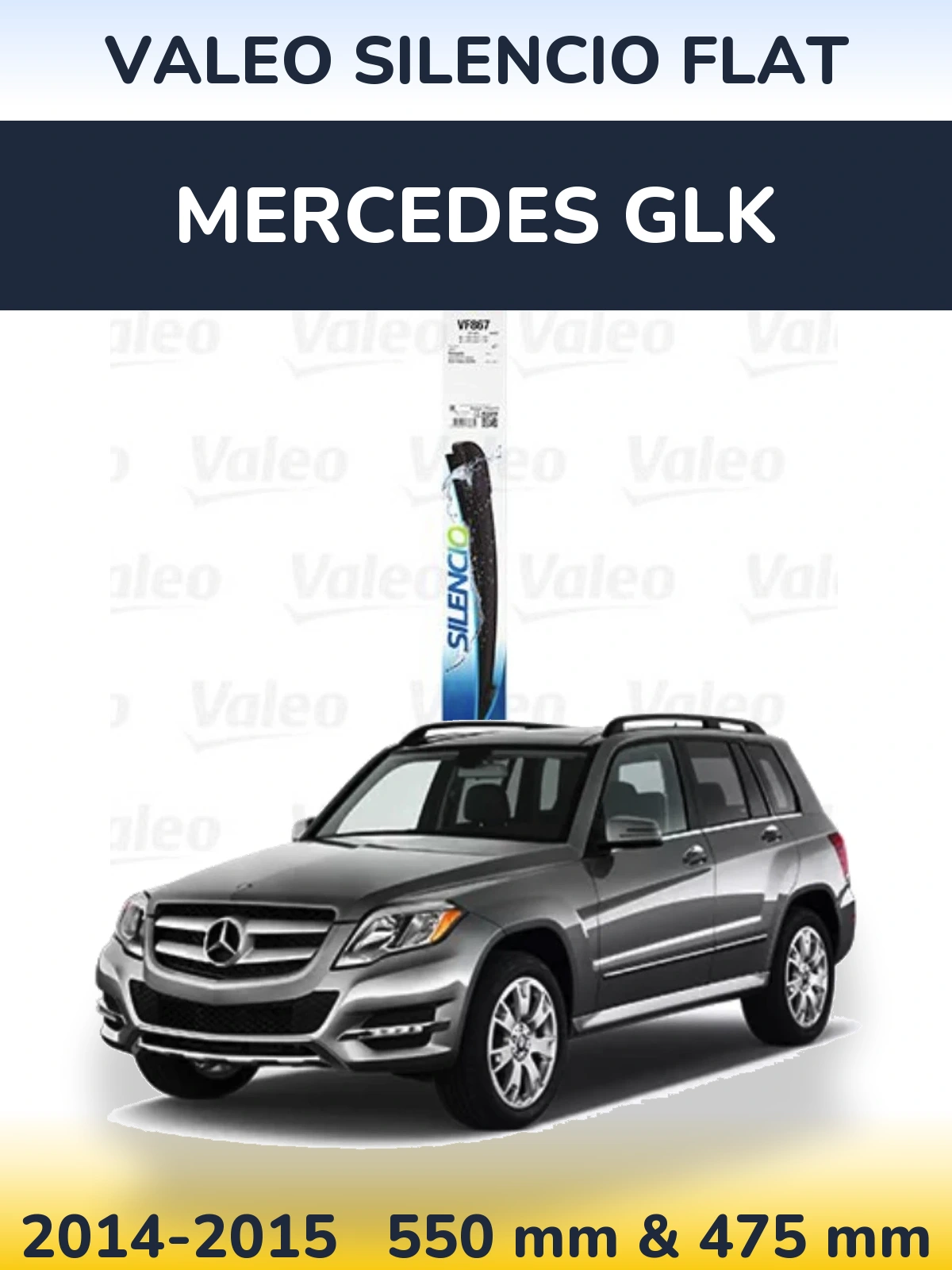 Ștergătoare Valeo Silencio Flat pentru Mercedes GLK