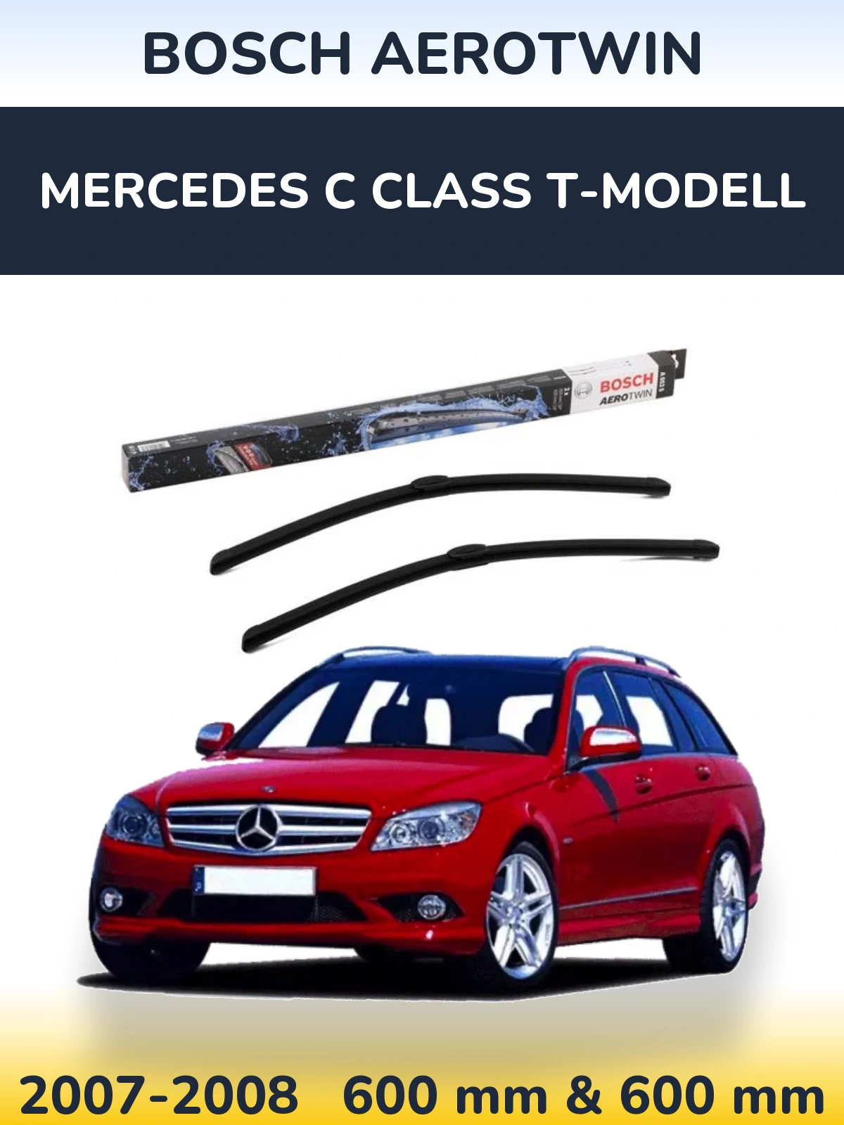 Ștergătoare BOSCH AeroTwin pentru Mercedes C Class T-Modell