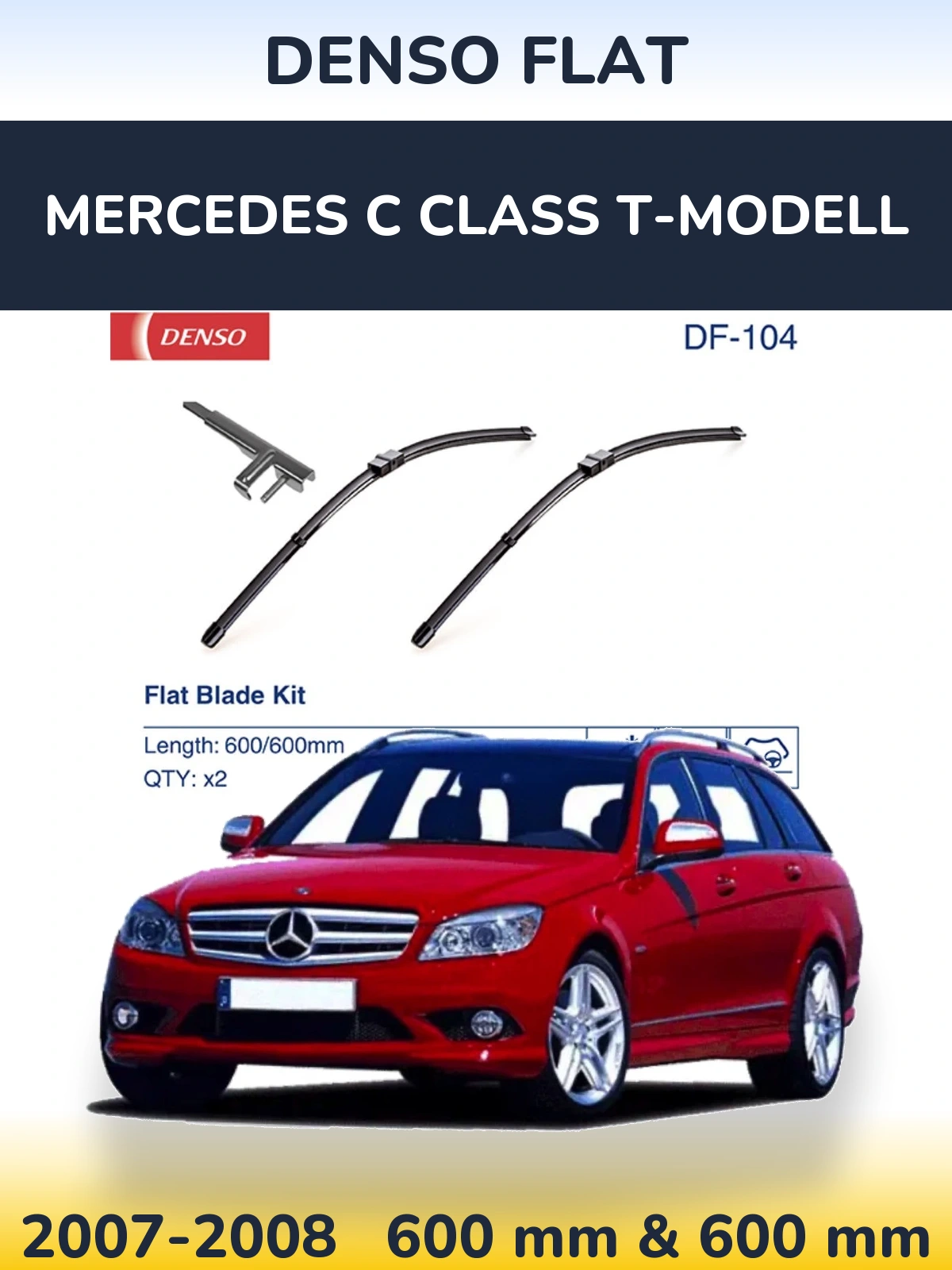 Ștergătoare Denso Flat pentru Mercedes C Class T-Modell