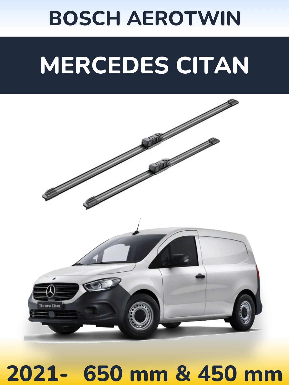 Ștergătoare BOSCH AeroTwin pentru Mercedes Citan