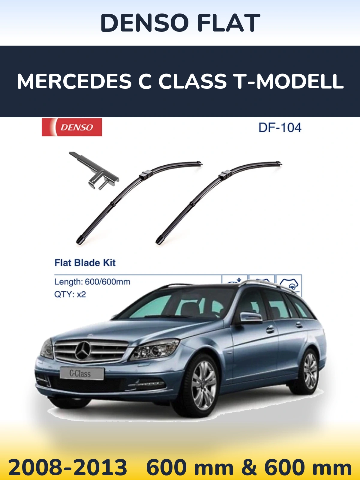 Ștergătoare Denso Flat pentru Mercedes C Class T-Modell