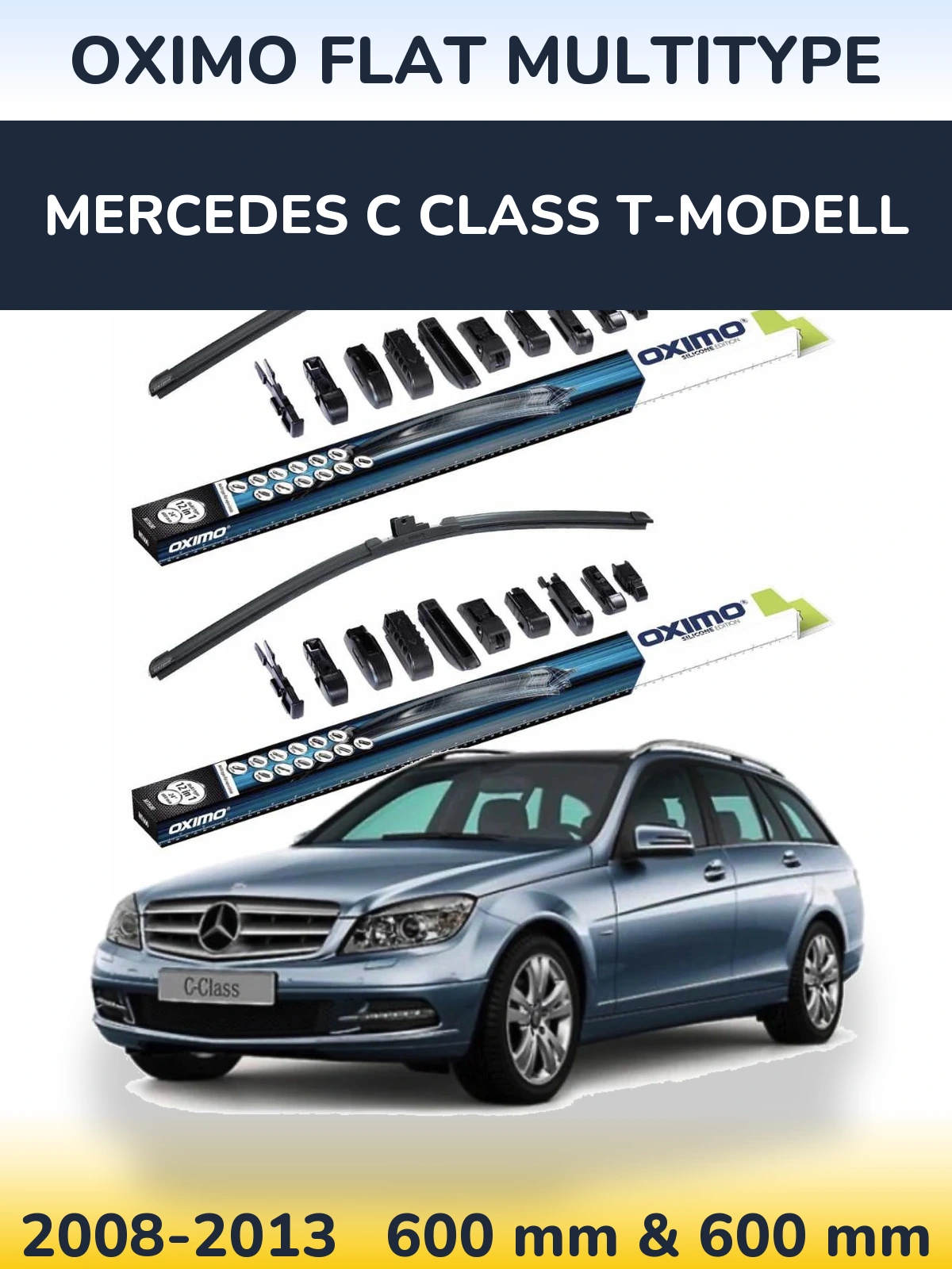 Ștergătoare Oximo Flat MultiTipe pentru Mercedes C Class T-Modell