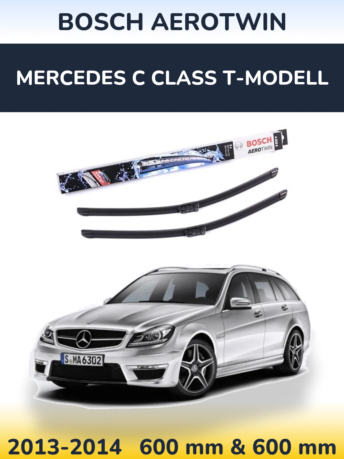Ștergătoare BOSCH AeroTwin pentru Mercedes C Class T-Modell