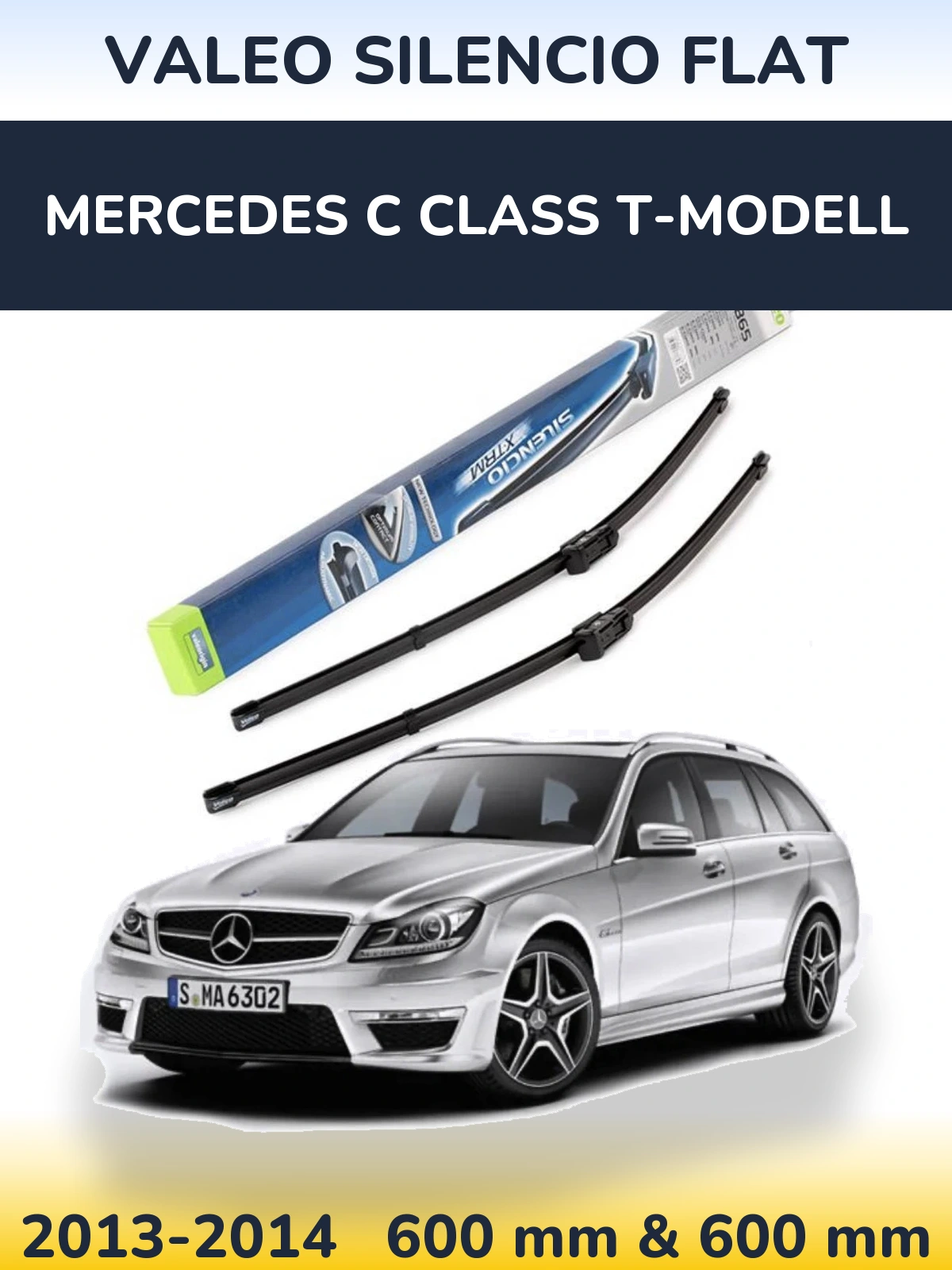 Ștergătoare Valeo Silencio Flat pentru Mercedes C Class T-Modell