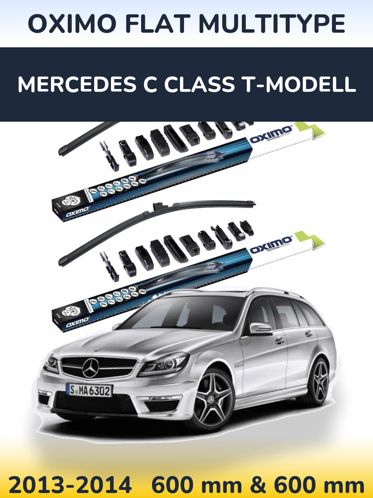 Ștergătoare Oximo Flat MultiTipe pentru Mercedes C Class T-Modell