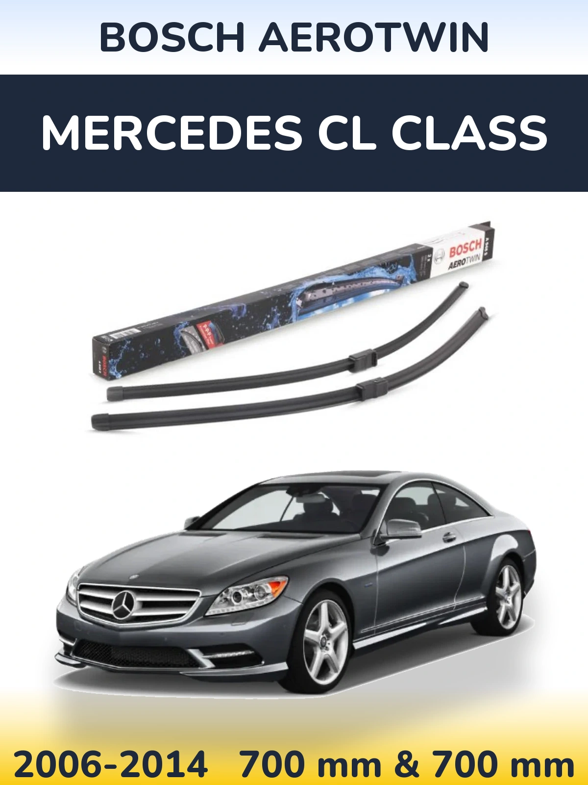 Ștergătoare BOSCH AeroTwin pentru Mercedes CL Class