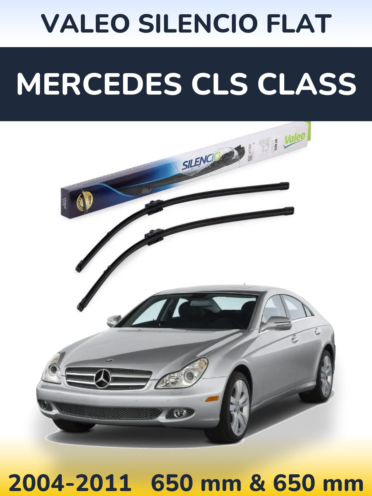 Ștergătoare Valeo Silencio Flat pentru Mercedes CLS Class