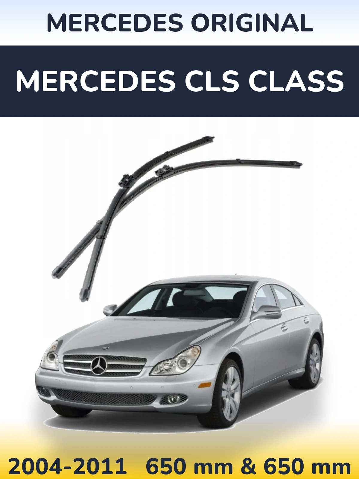 Комплект передних дворников Mercedes OEM Mercedes Original 650 & 650 мм для Mercedes CLS Class 2004-2011