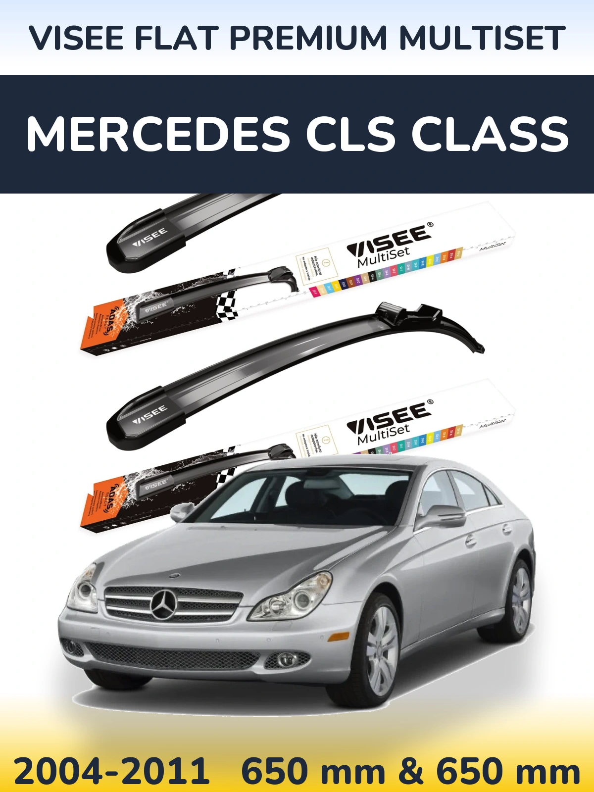 Ștergătoare VISEE FLAT PREMIUM MultiSet pentru Mercedes CLS Class