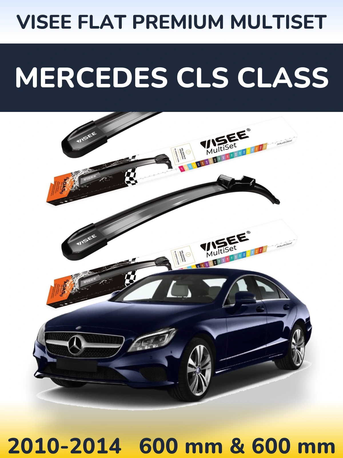 Ștergătoare VISEE FLAT PREMIUM MultiSet pentru Mercedes CLS Class