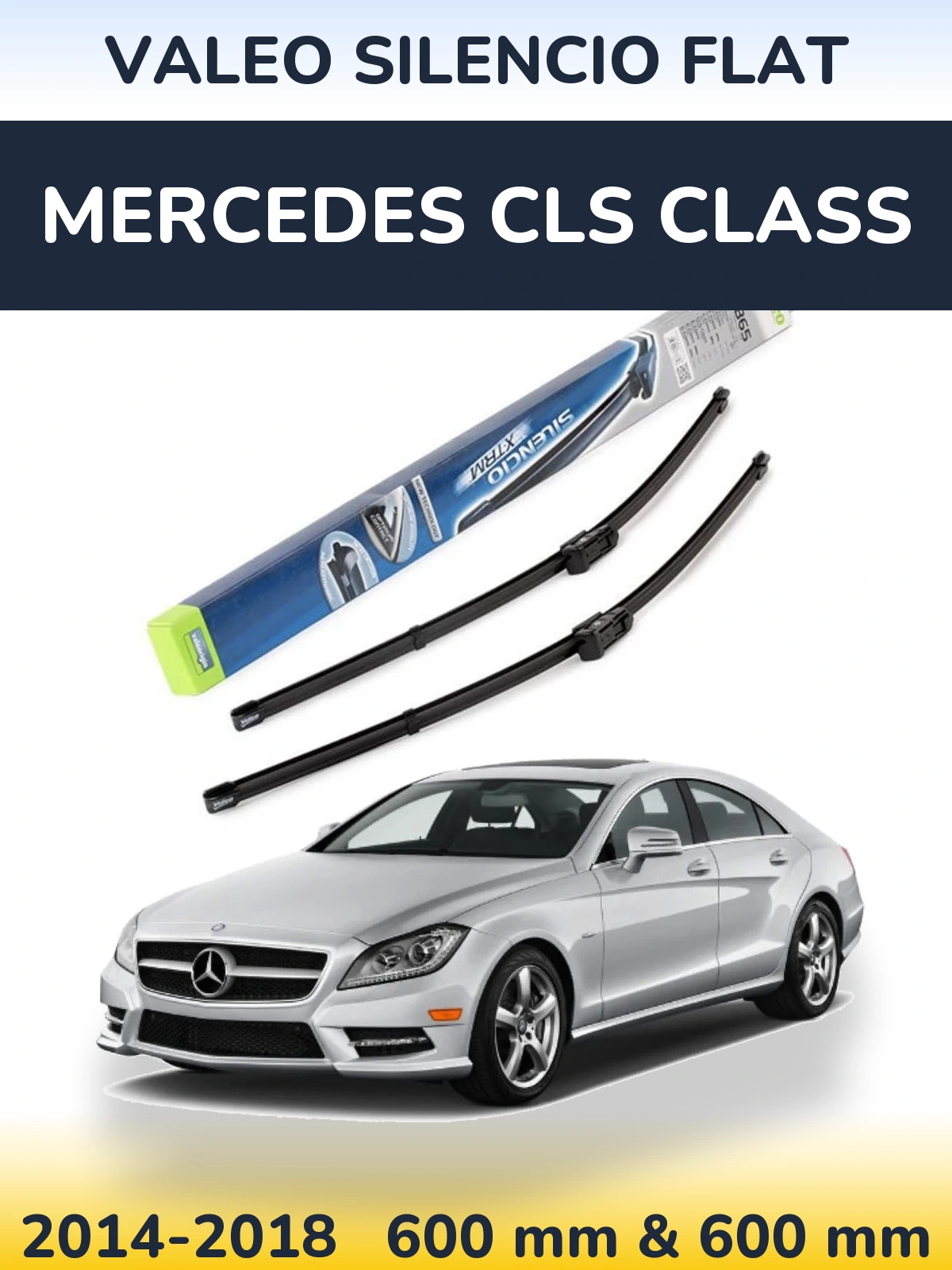 Ștergătoare Valeo Silencio Flat pentru Mercedes CLS Class