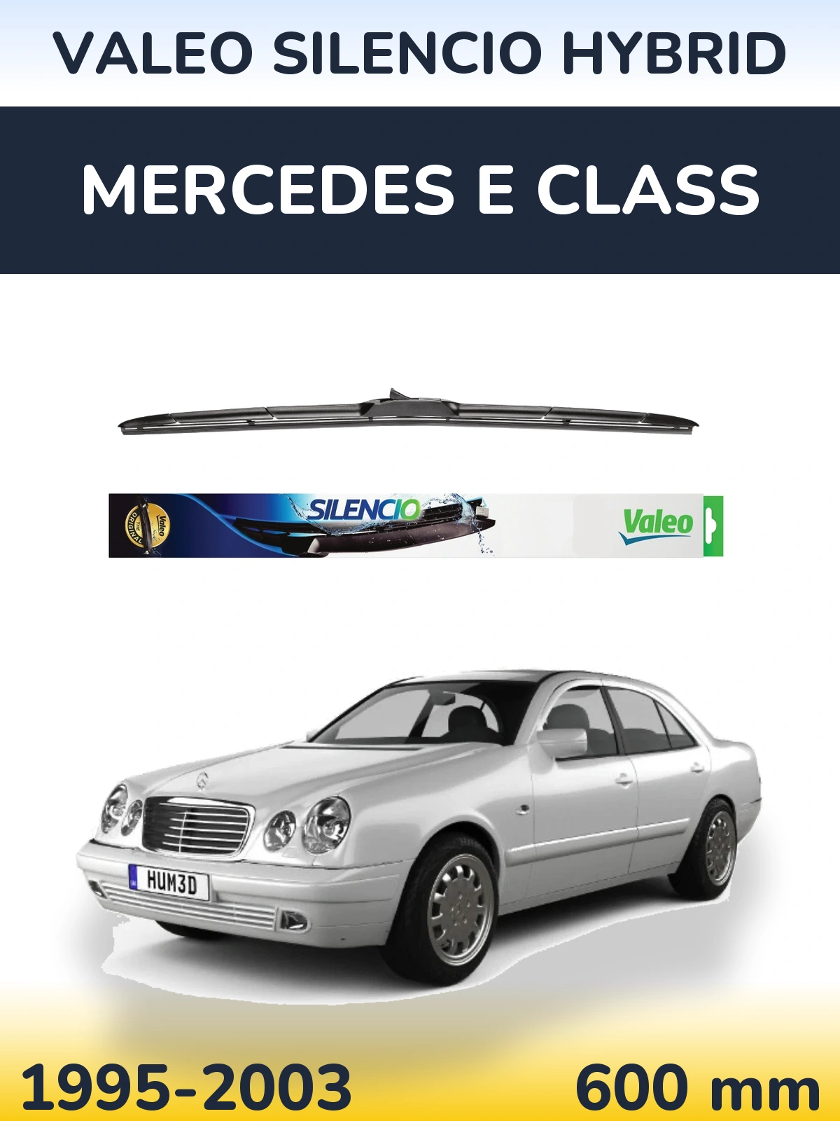 Ștergătoare Valeo Silencio Hybrid pentru Mercedes E Class