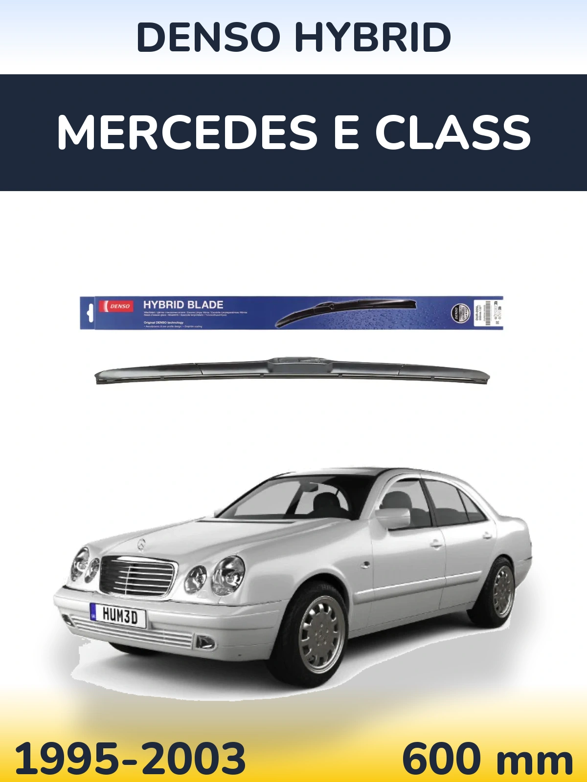Передня щітка Denso Hybrid 600 мм для Mercedes E Class 1995-2003