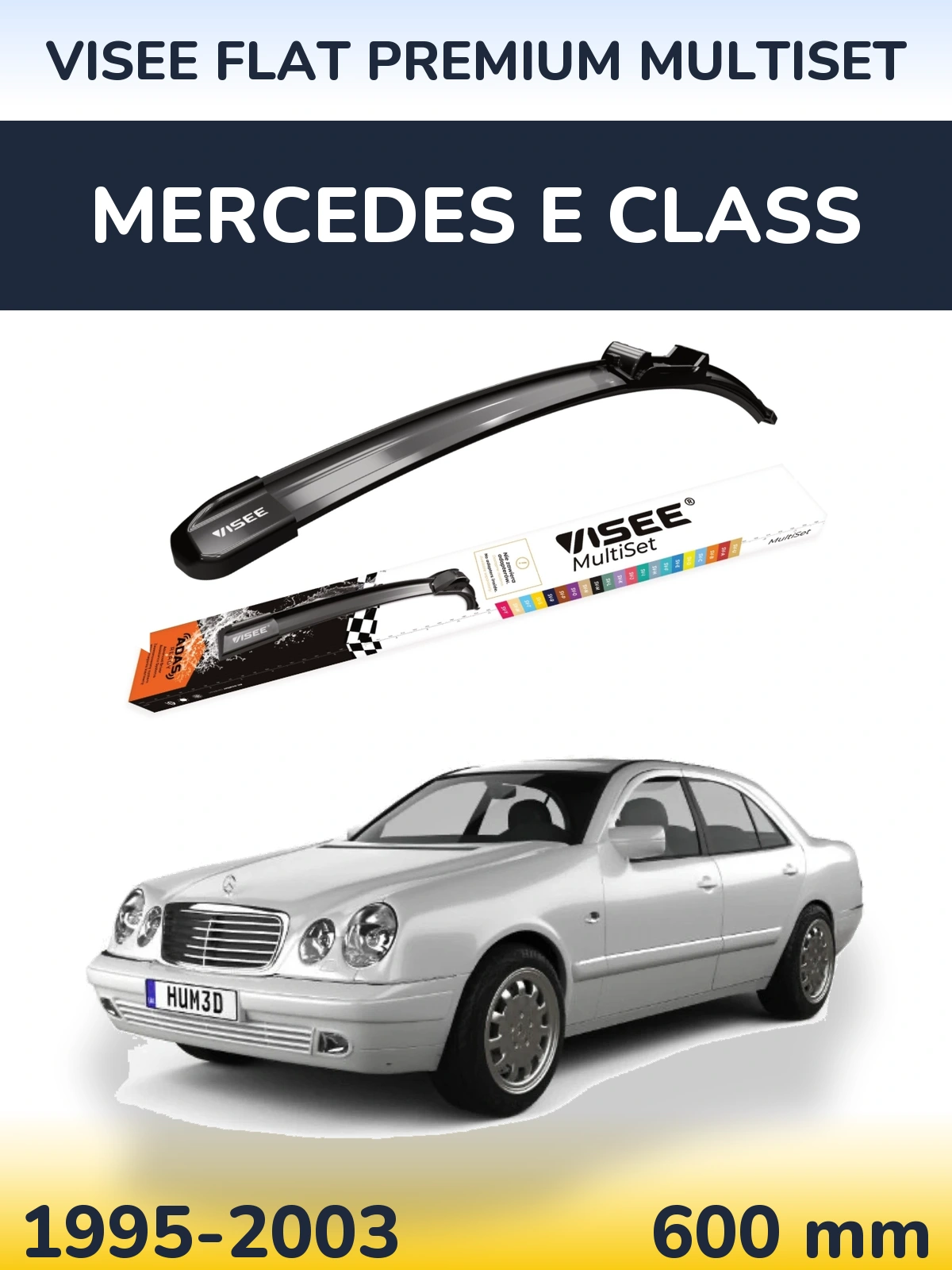 Ștergătoare VISEE FLAT PREMIUM MultiSet pentru Mercedes E Class