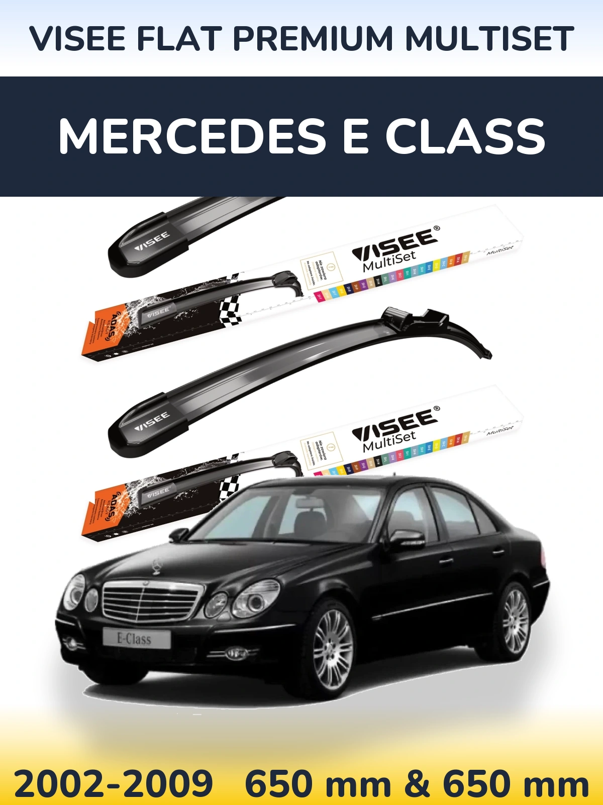 Ștergătoare VISEE FLAT PREMIUM MultiSet pentru Mercedes E Class