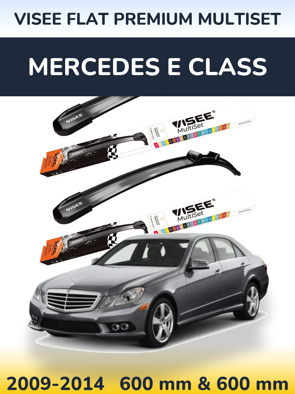 Ștergătoare VISEE FLAT PREMIUM MultiSet pentru Mercedes E Class
