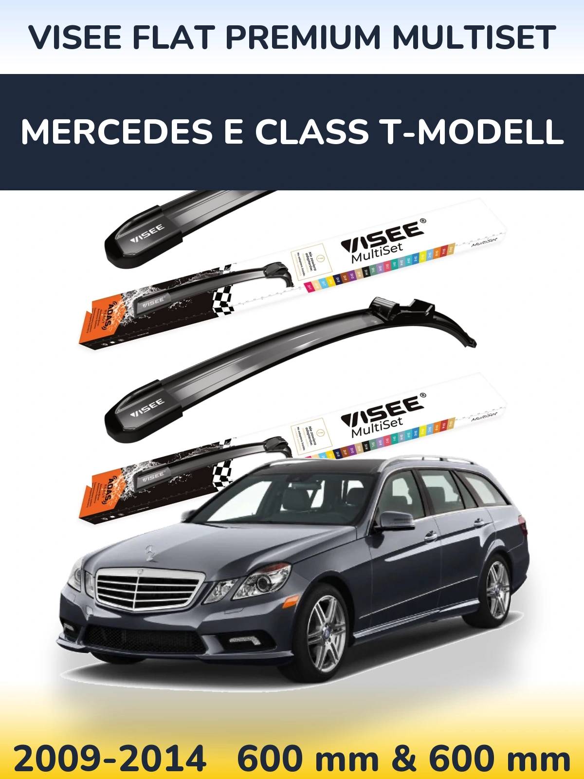 Ștergătoare VISEE FLAT PREMIUM MultiSet pentru Mercedes E Class T-Modell