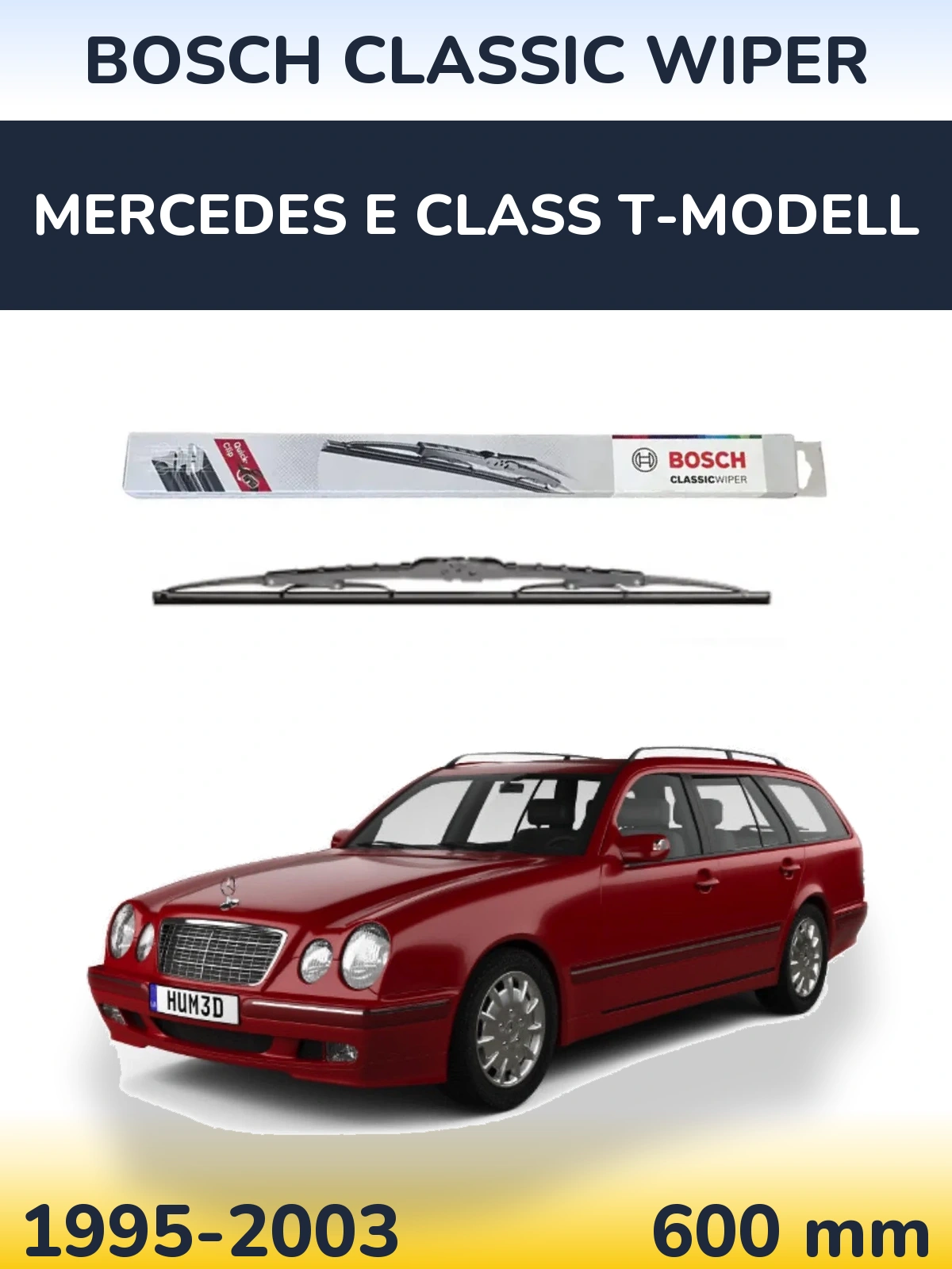 Ștergătoare BOSCH Classic Wiper pentru Mercedes E Class T-Modell