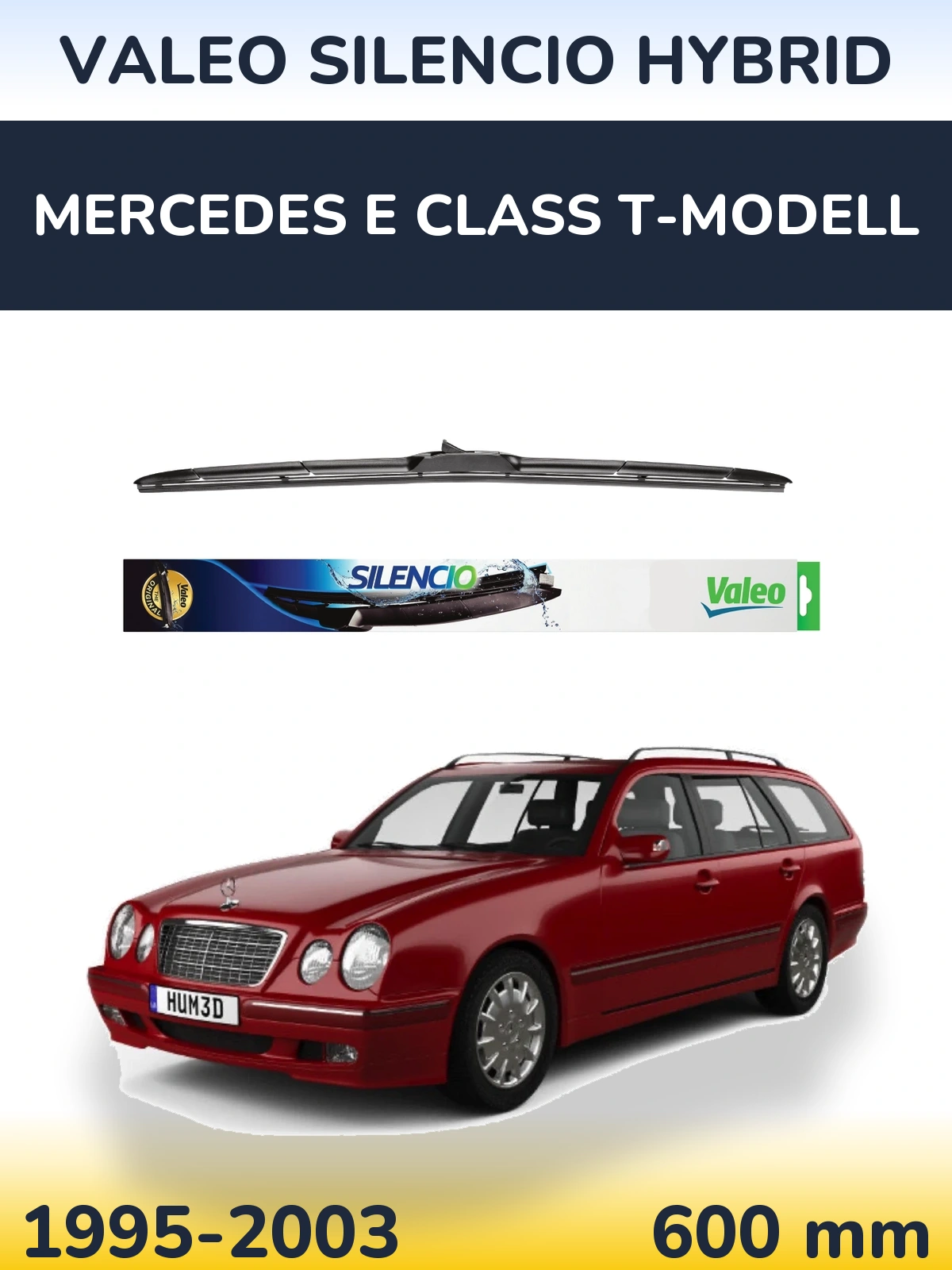 Ștergătoare Valeo Silencio Hybrid pentru Mercedes E Class T-Modell