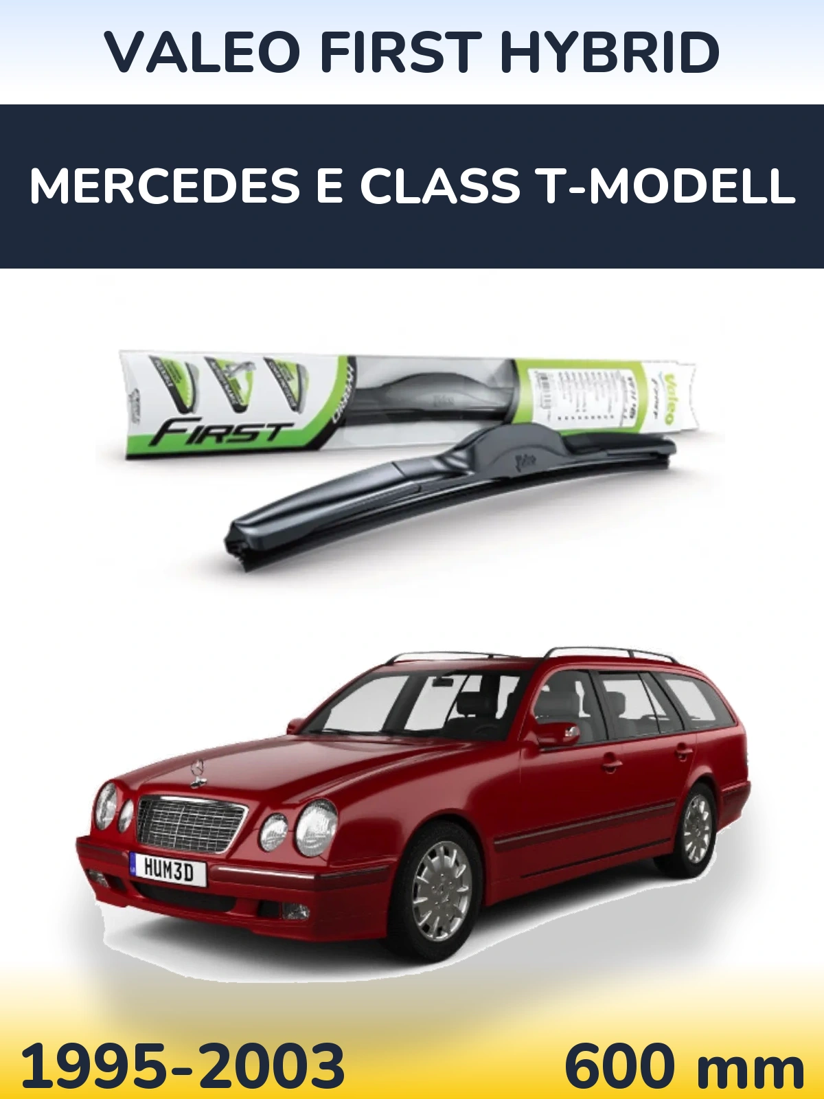 Ștergătoare Valeo First Hybrid pentru Mercedes E Class T-Modell