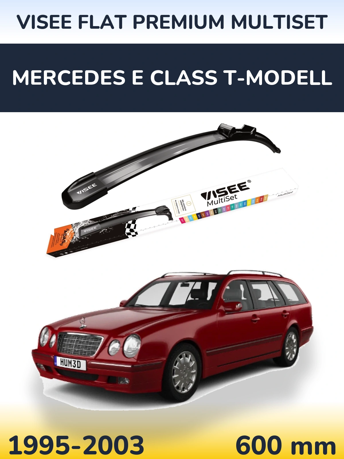 Ștergătoare VISEE FLAT PREMIUM MultiSet pentru Mercedes E Class T-Modell