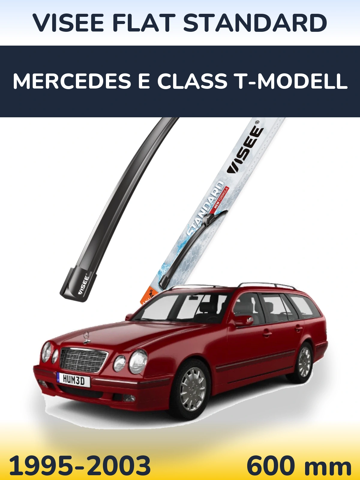 Ștergătoare VISEE FLAT STANDARD pentru Mercedes E Class T-Modell