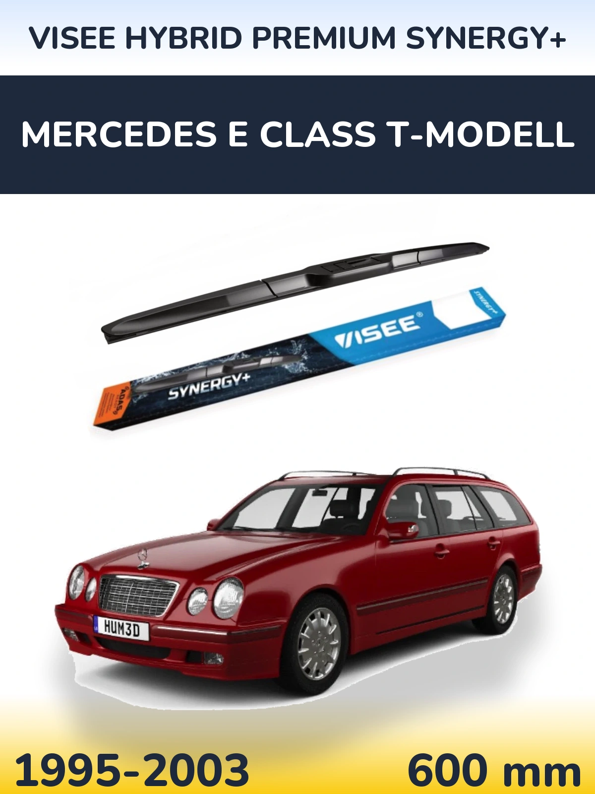 Ștergătoare VISEE HYBRID PREMIUM SYNERGY+ pentru Mercedes E Class T-Modell