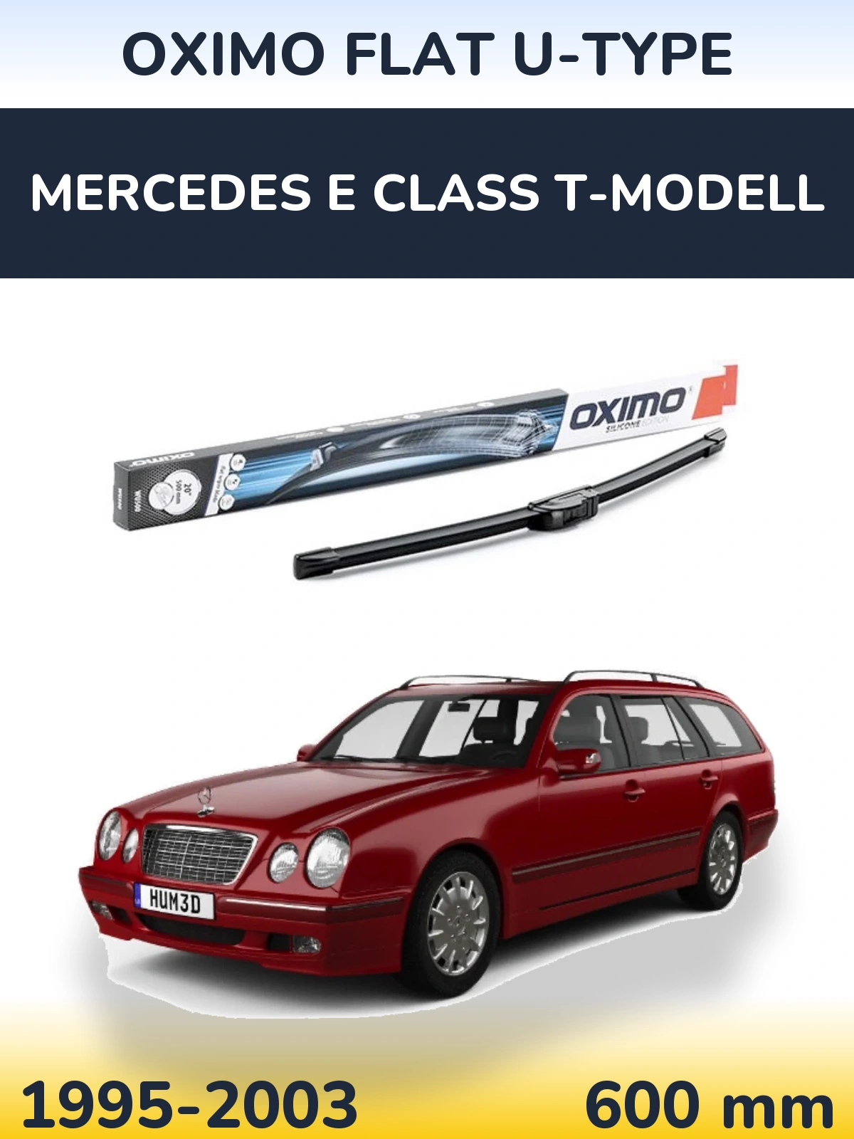 Ștergătoare Oximo Flat U-type pentru Mercedes E Class T-Modell