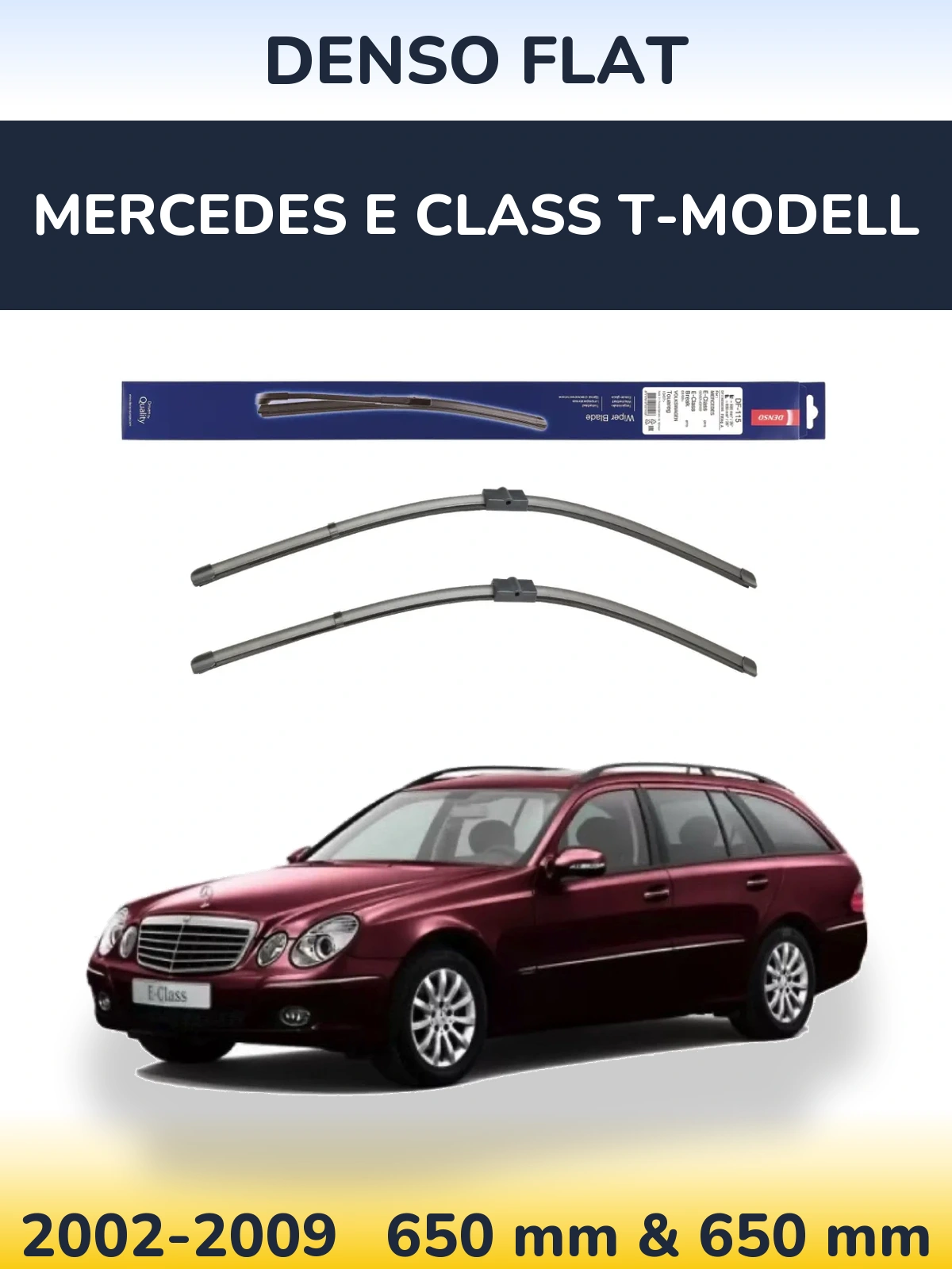 Ștergătoare Denso Flat pentru Mercedes E Class T-Modell