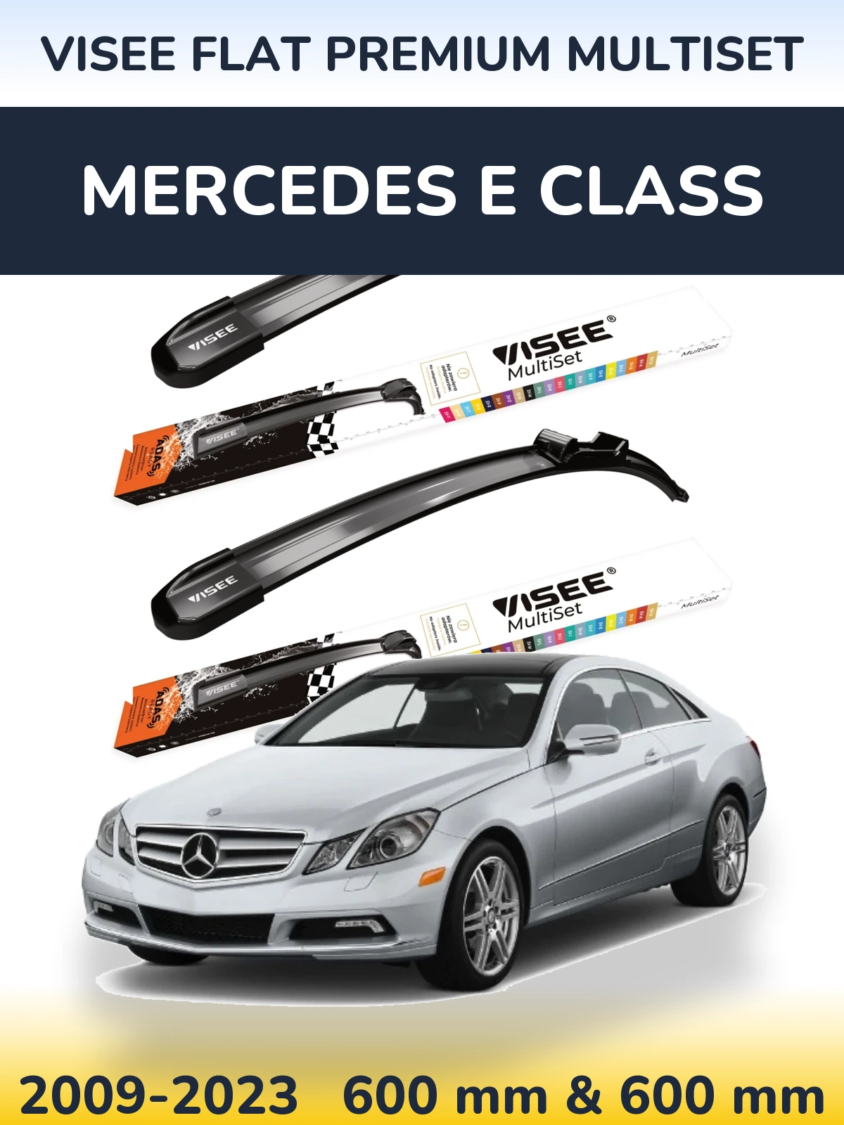 Ștergătoare VISEE FLAT PREMIUM MultiSet pentru Mercedes E Class