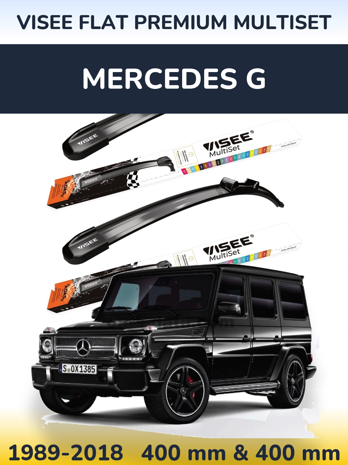 Ștergătoare VISEE FLAT PREMIUM MultiSet pentru Mercedes G