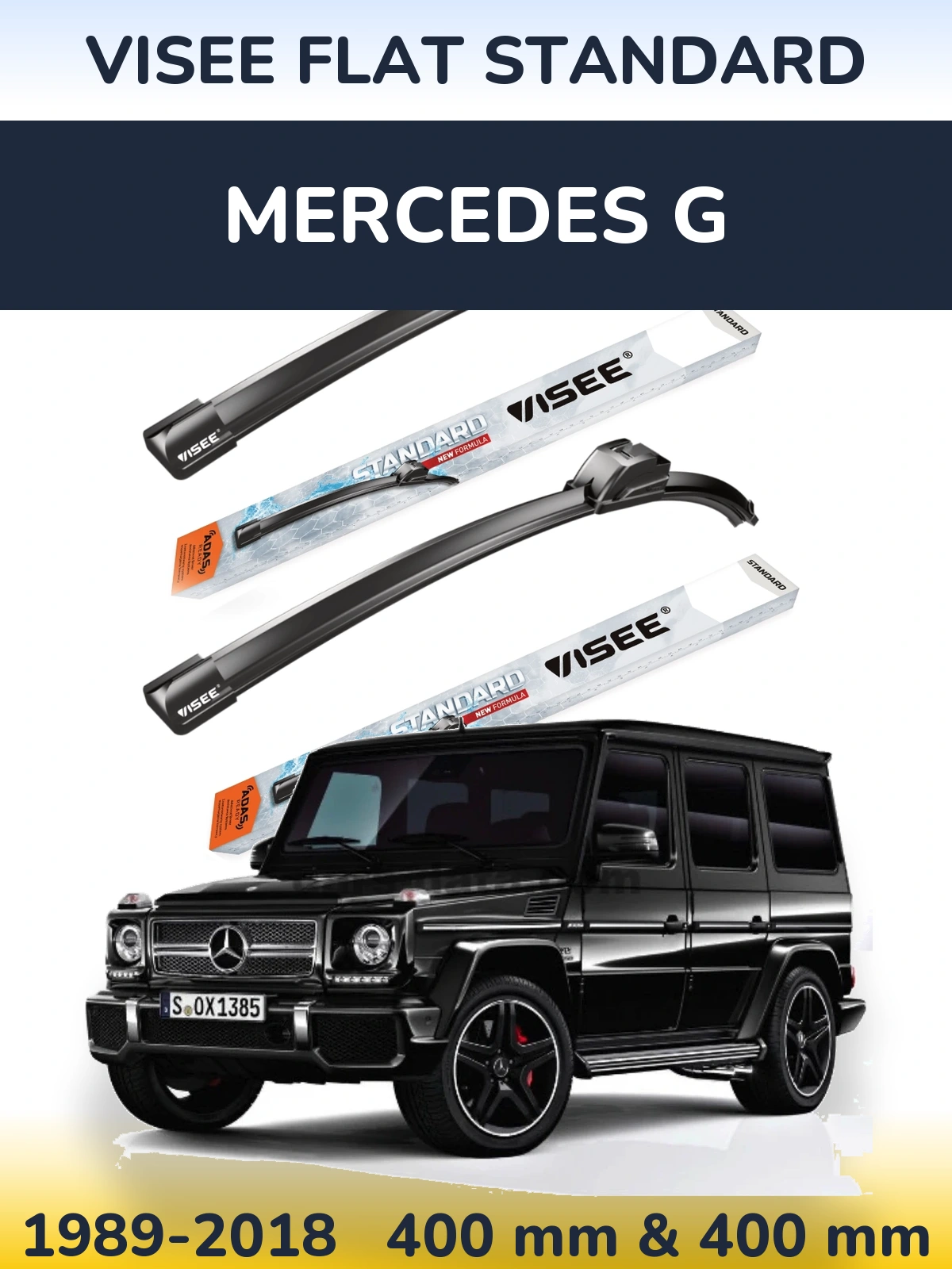 Ștergătoare VISEE FLAT STANDARD pentru Mercedes G