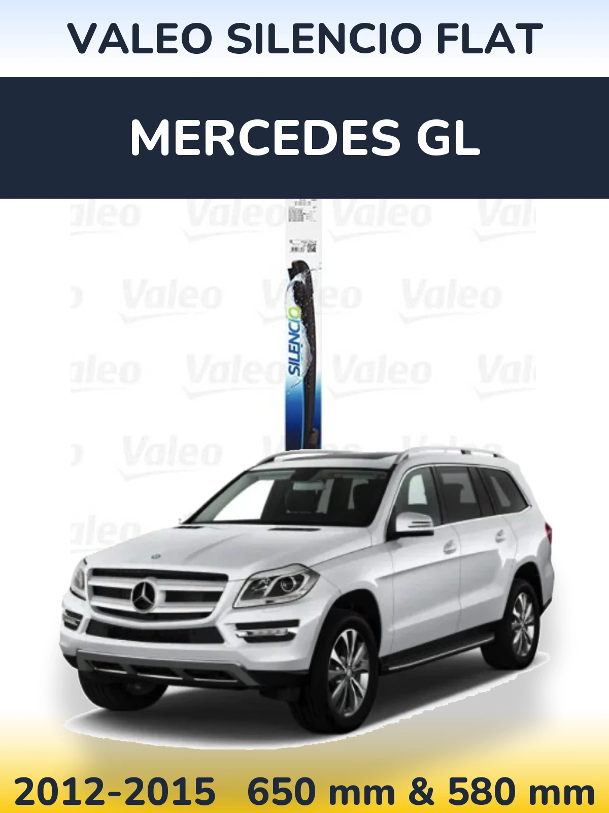 Ștergătoare Valeo Silencio Flat pentru Mercedes GL