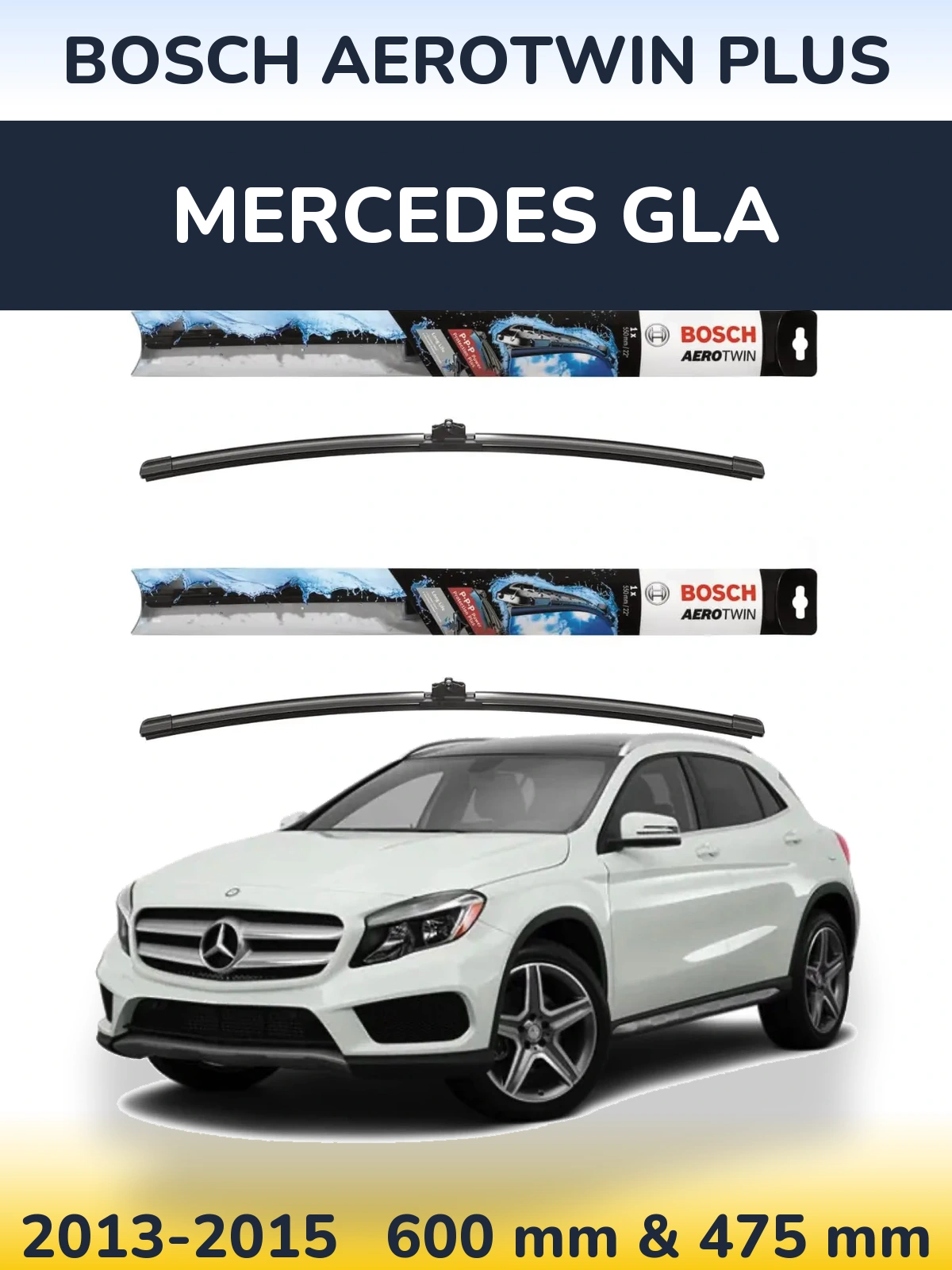 Ștergătoare BOSCH AeroTwin Plus pentru Mercedes GLA