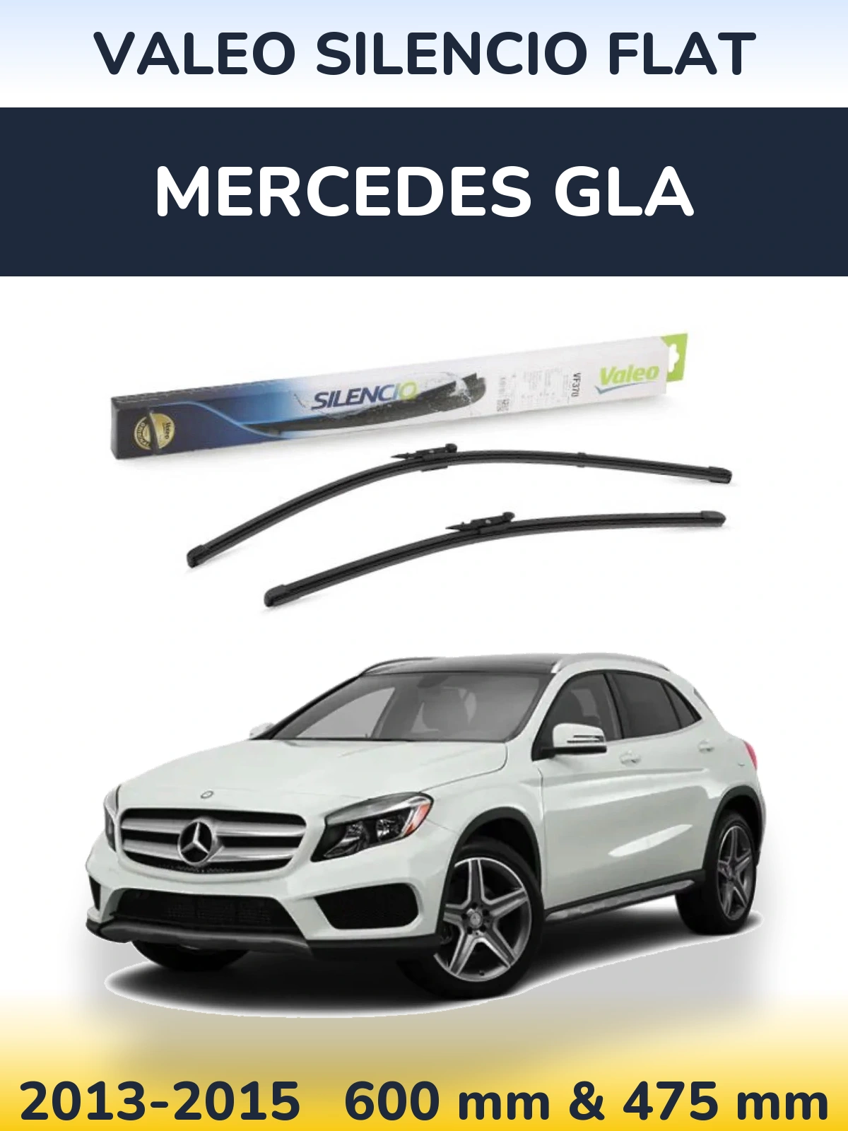 Ștergătoare Valeo Silencio Flat pentru Mercedes GLA